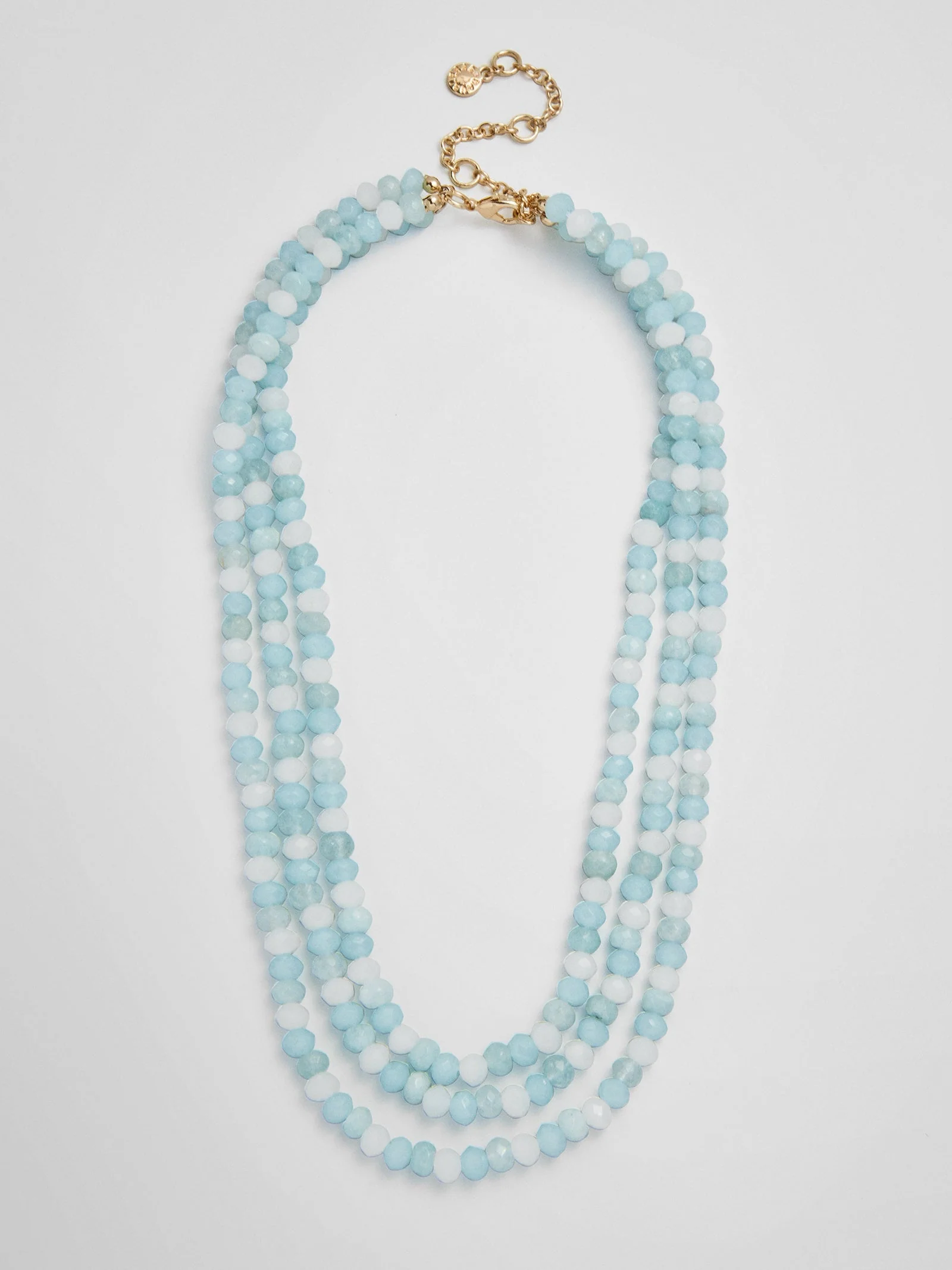 Lena Semi-Precious Layered Necklace - Turquoise