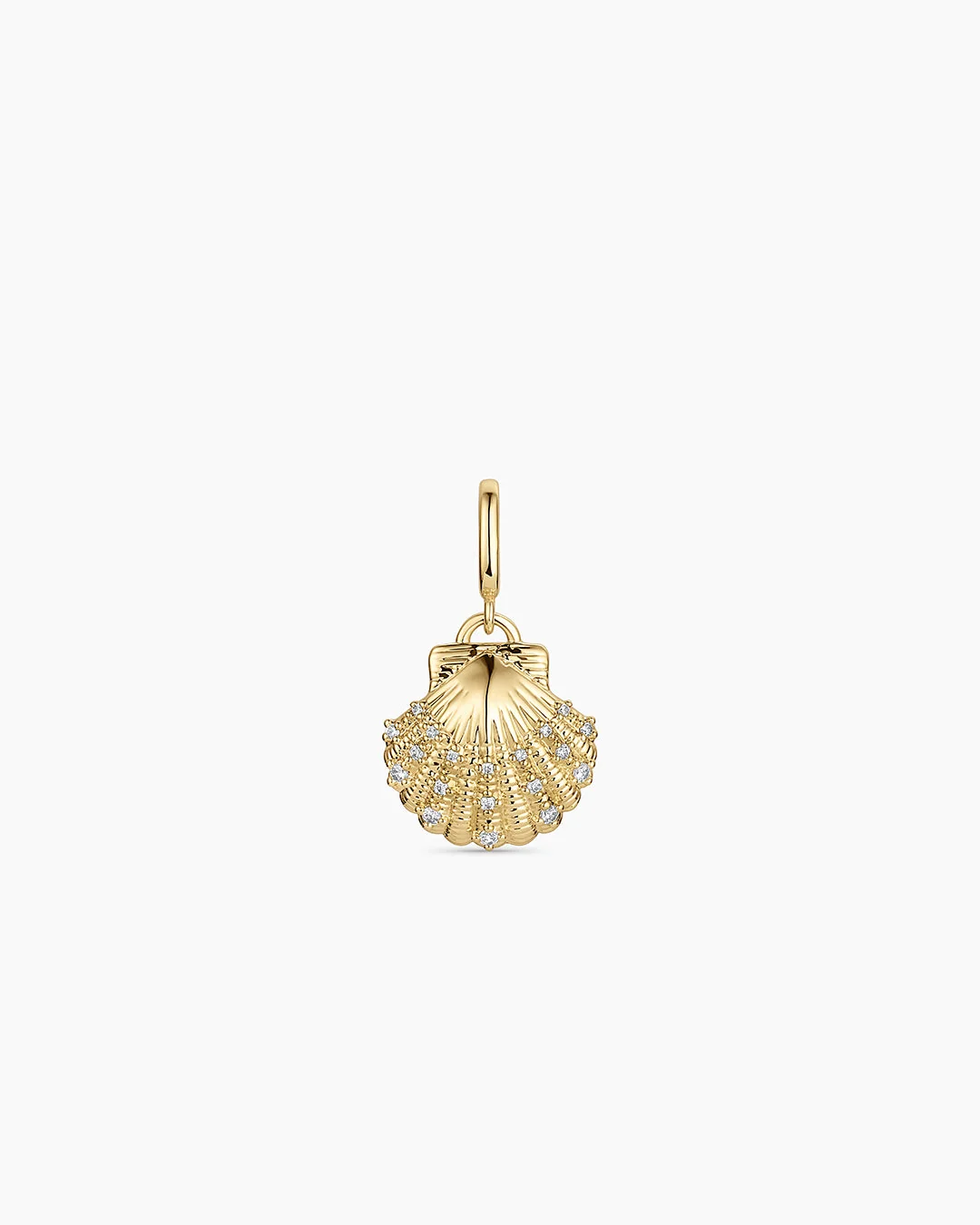 Shimmer Scallop Shell Parker Charm