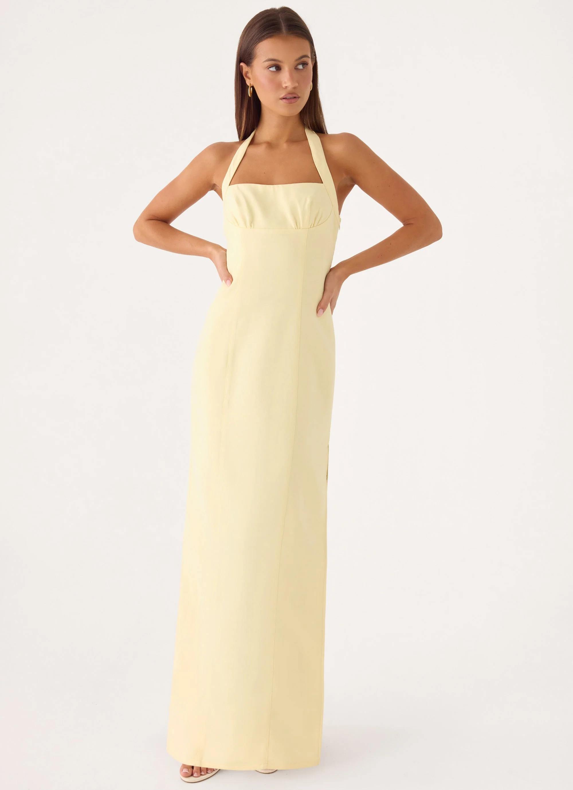 Analeah Maxi Dress - Baby Yellow - luluinthesky