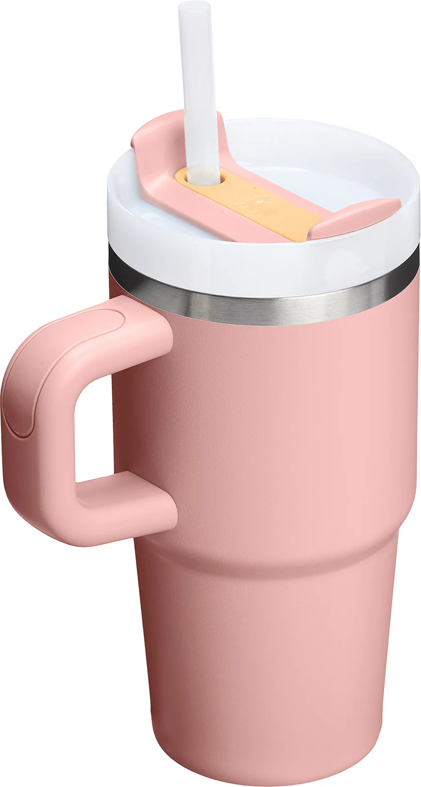 Stanley 20 oz. Quencher H2.0 FlowState Tumbler with Handle - Peach Rose