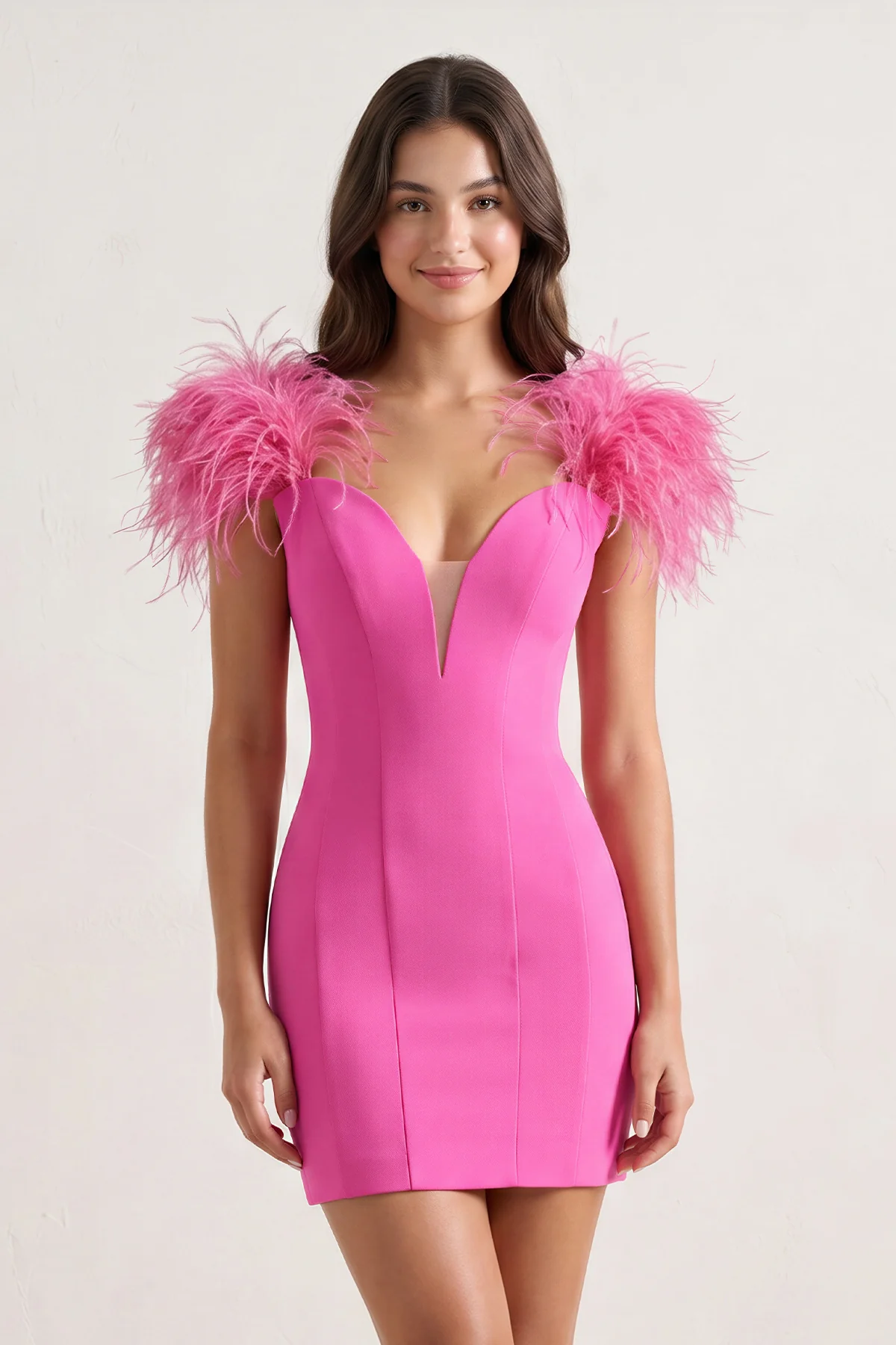 Sheath Off The Shoulder Satin Homecoming Dress