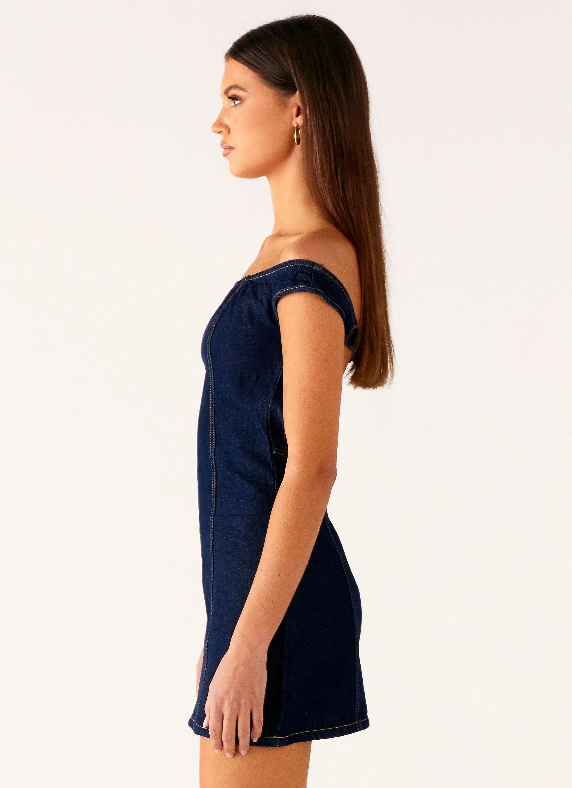 Bonnie Denim Mini Dress - Indigo