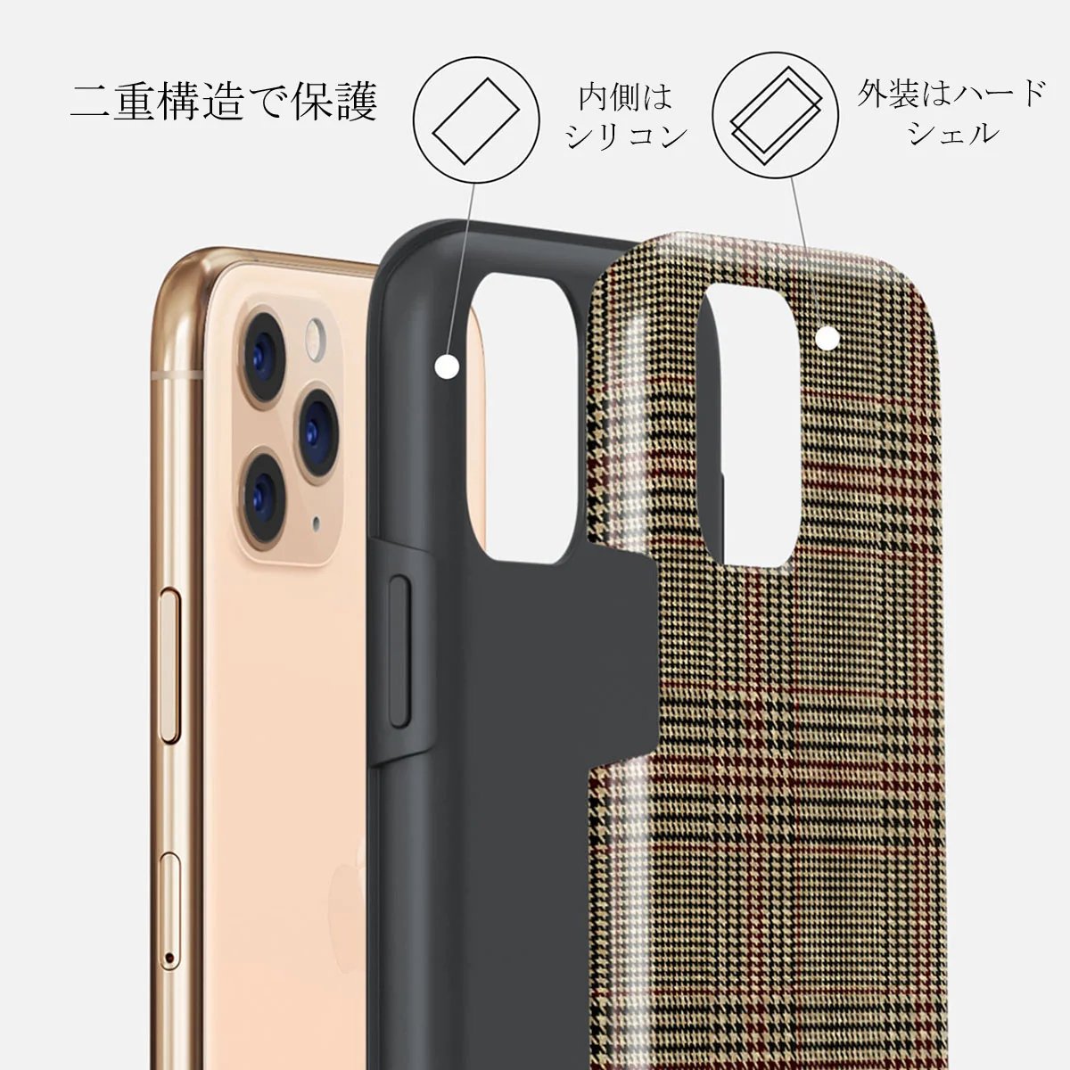Favorite Coat - Plaid iPhone 11 Pro ケース