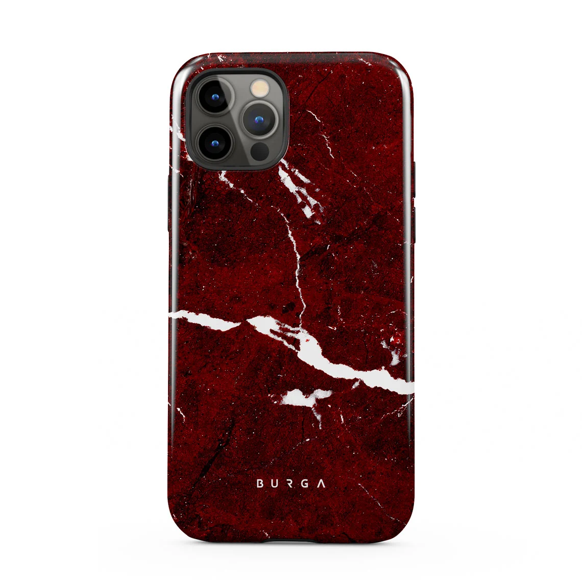 Iconic Red Ruby - Marble iPhone 12 Pro ケース