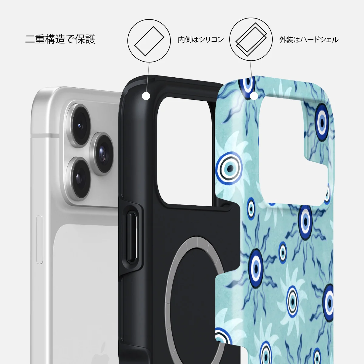 Blue Gaze - iPhone 17 Pro ケース