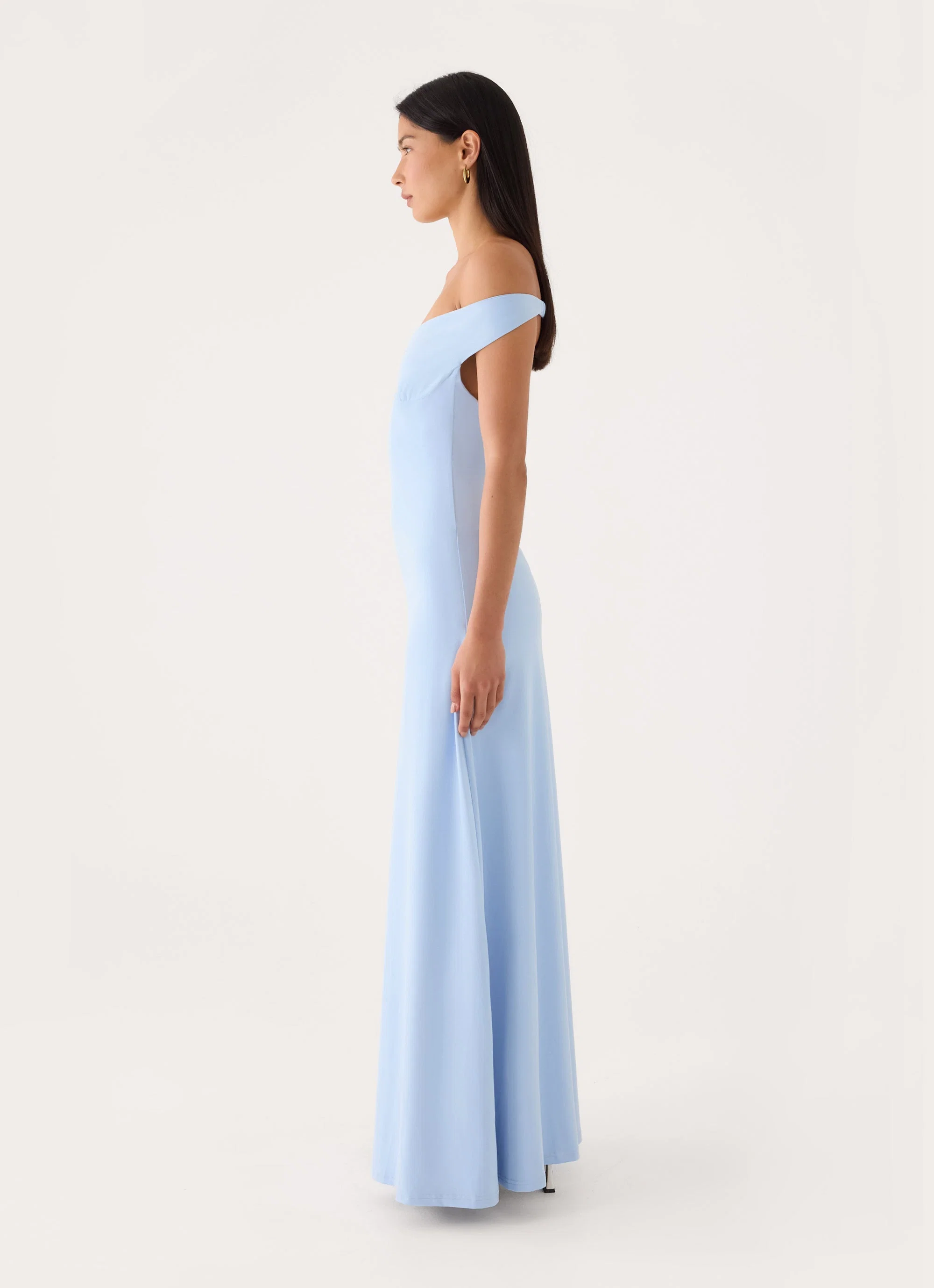 Diranda Off Shoulder Maxi Dress - Blue