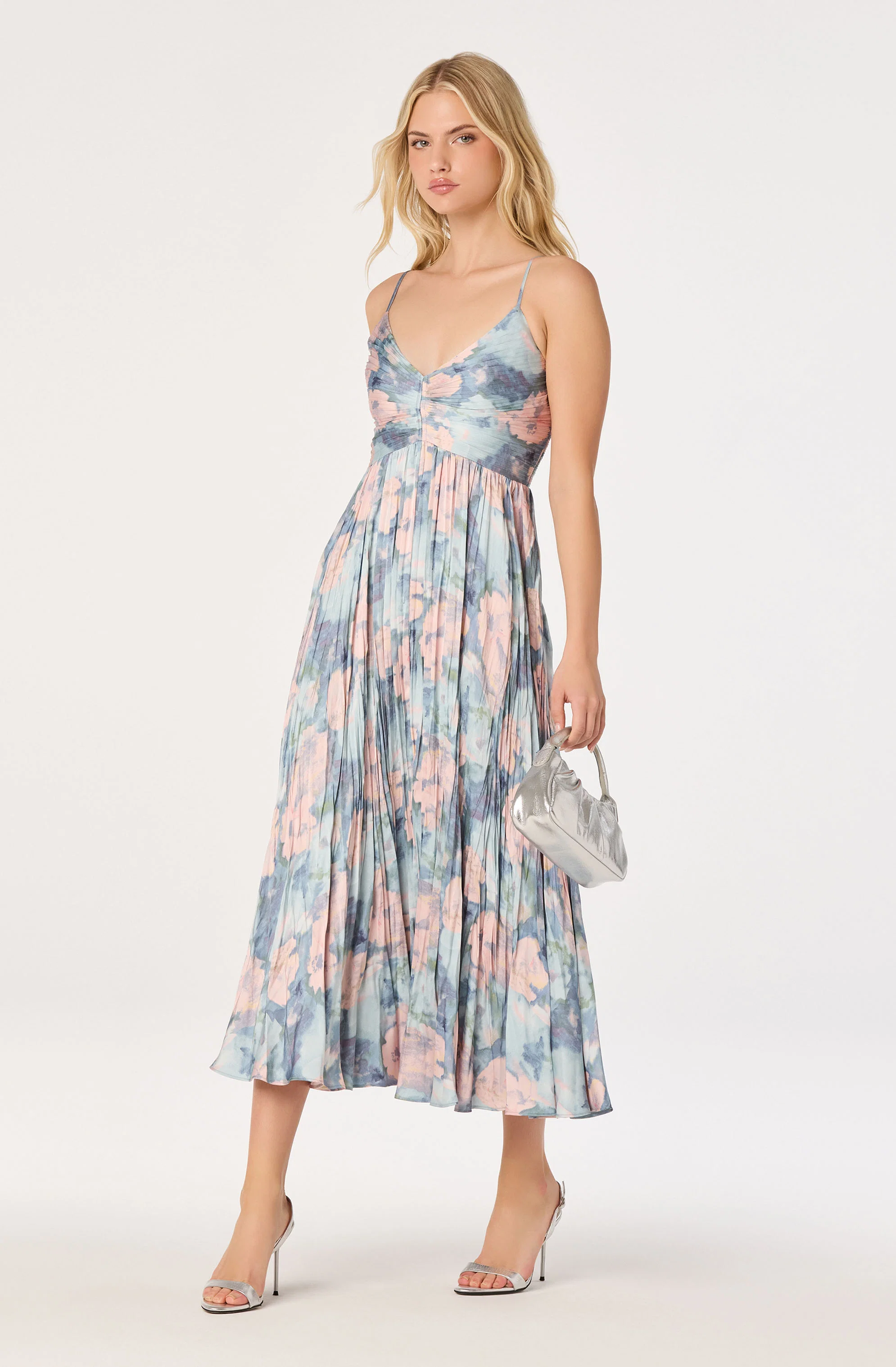 Maeve Pleated Midi Dress
