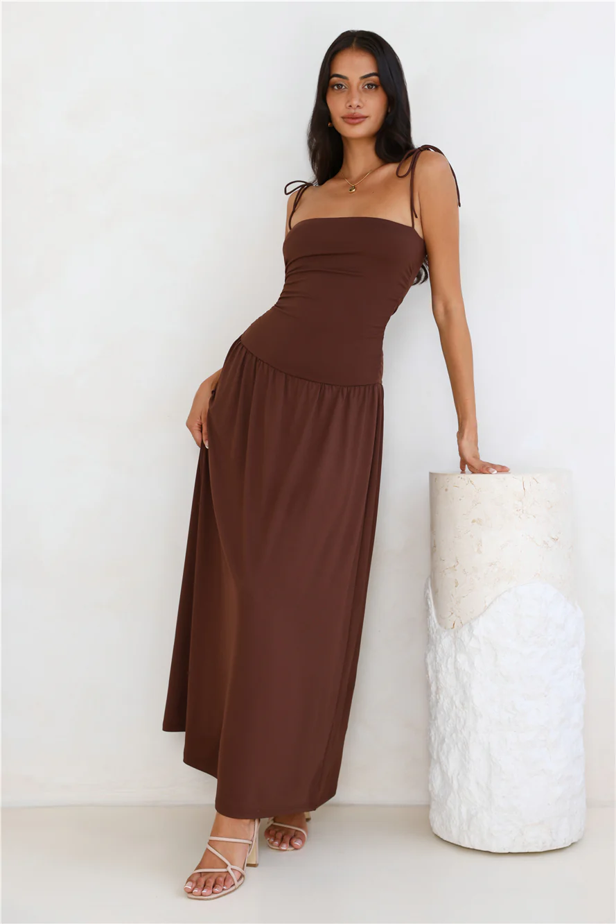 Dream Strides Maxi Dress Brown