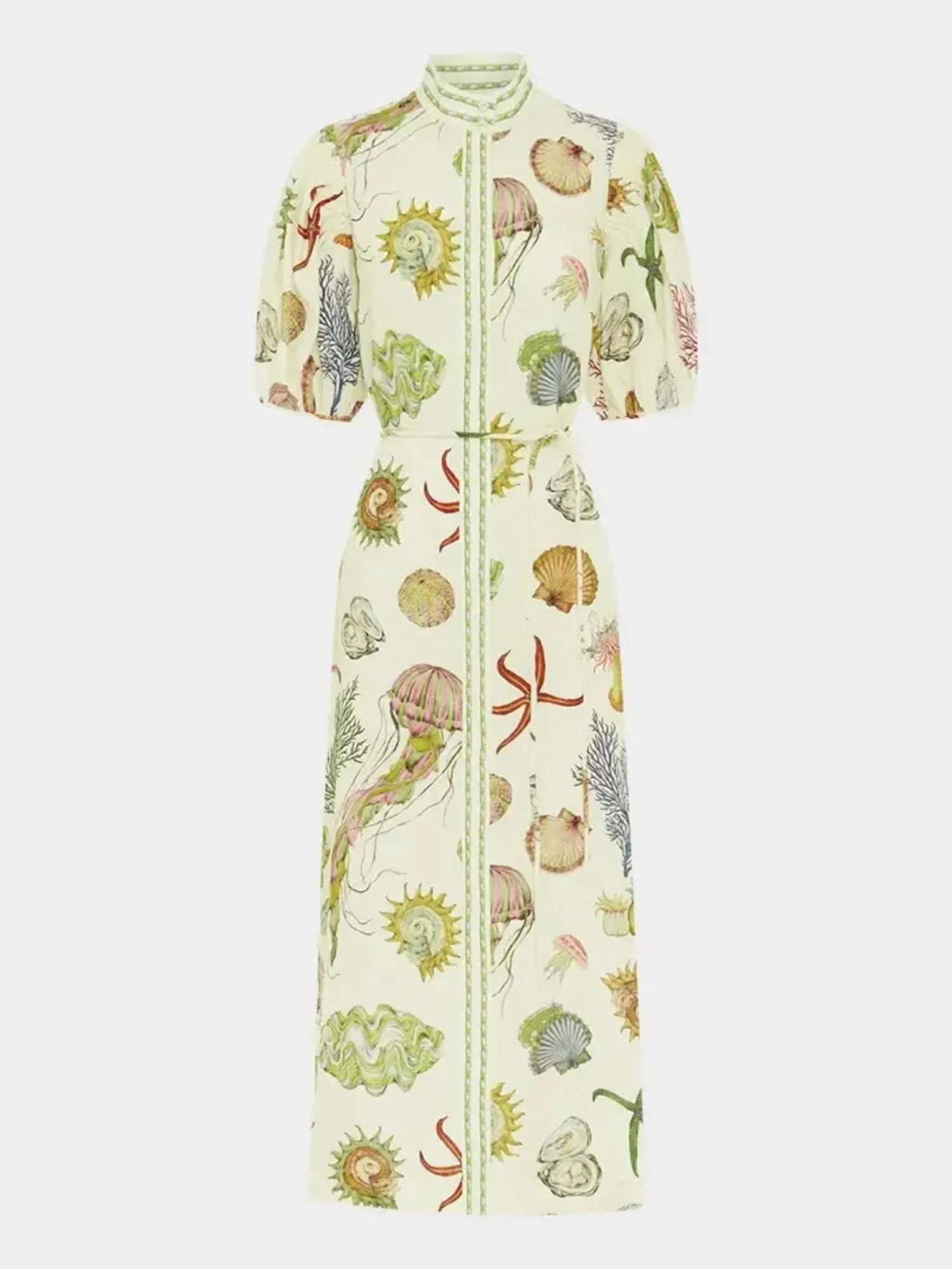 Sea Breeze Sheer Midi Dress