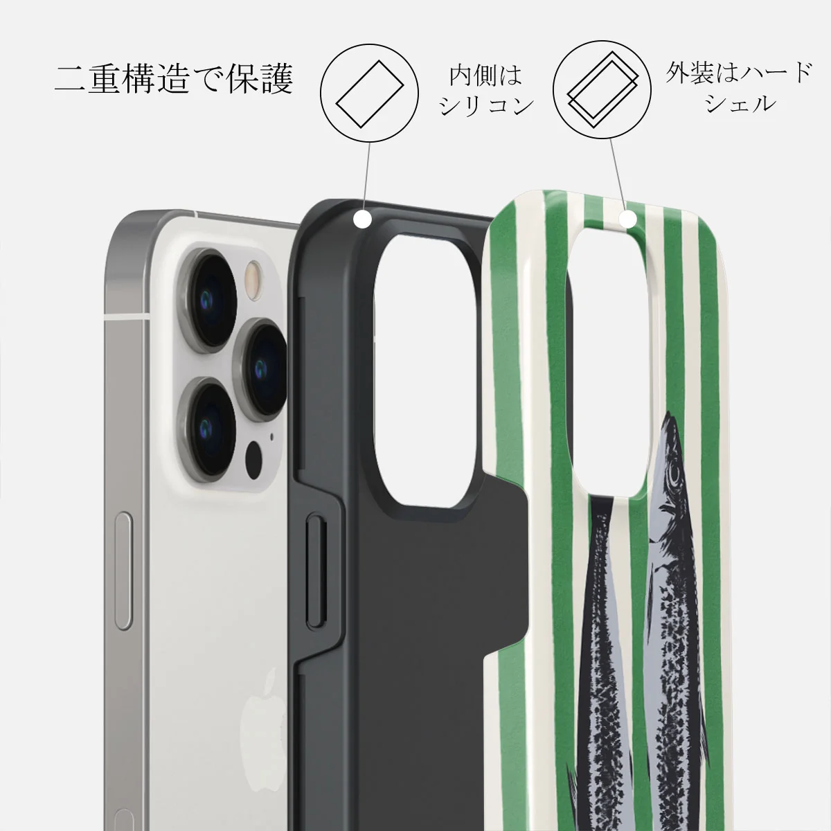 Sardinhas - iPhone 14 Pro Max ケース