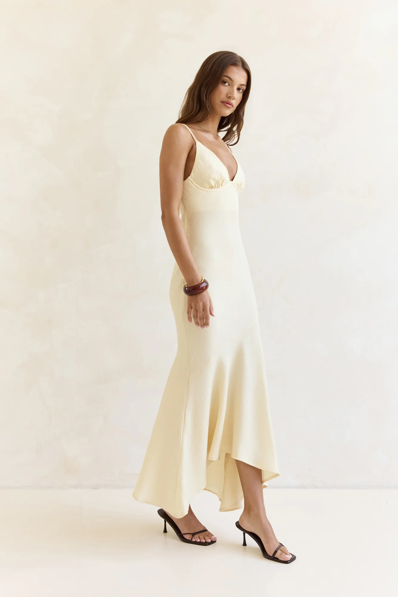 Moving Moments Maxi Dress Yellow - luluinthesky
