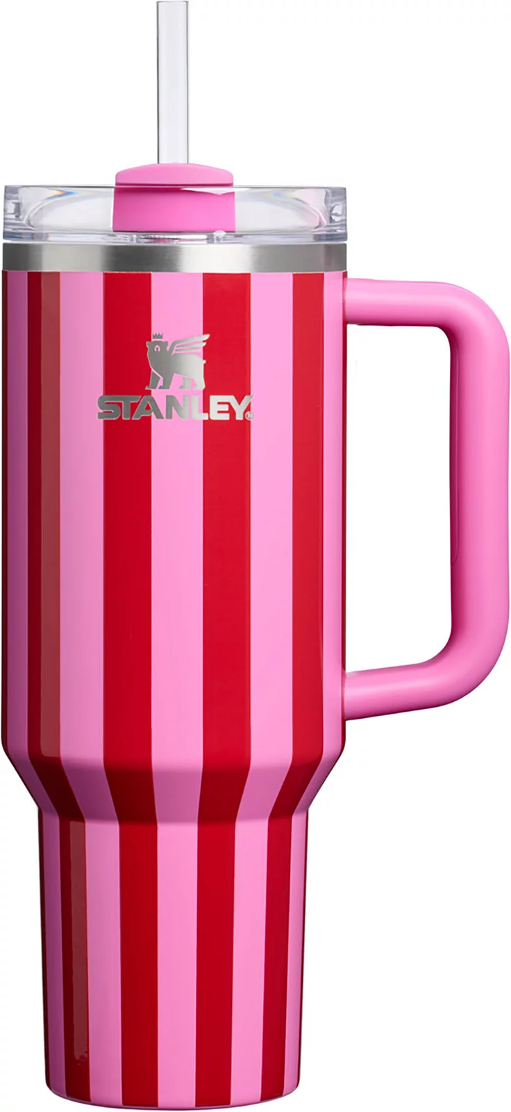 Stanley 40 oz. Quencher H2.0 FlowState Tumbler - Holiday - Popsicle Peppermint Stripe