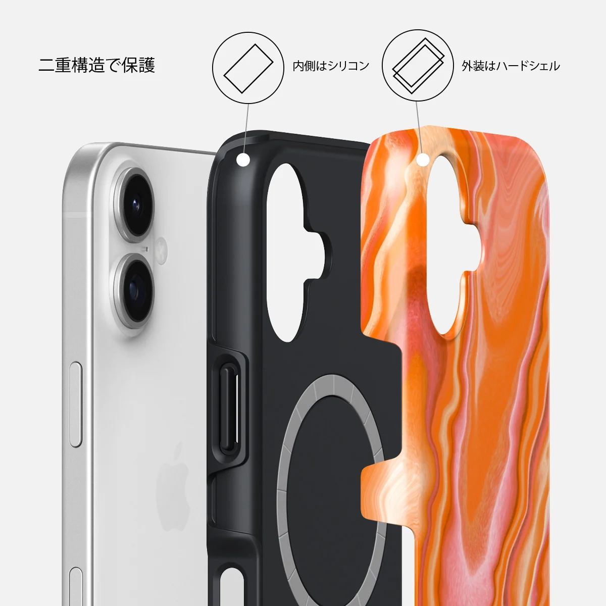 Retro Glow - iPhone 17 ケース