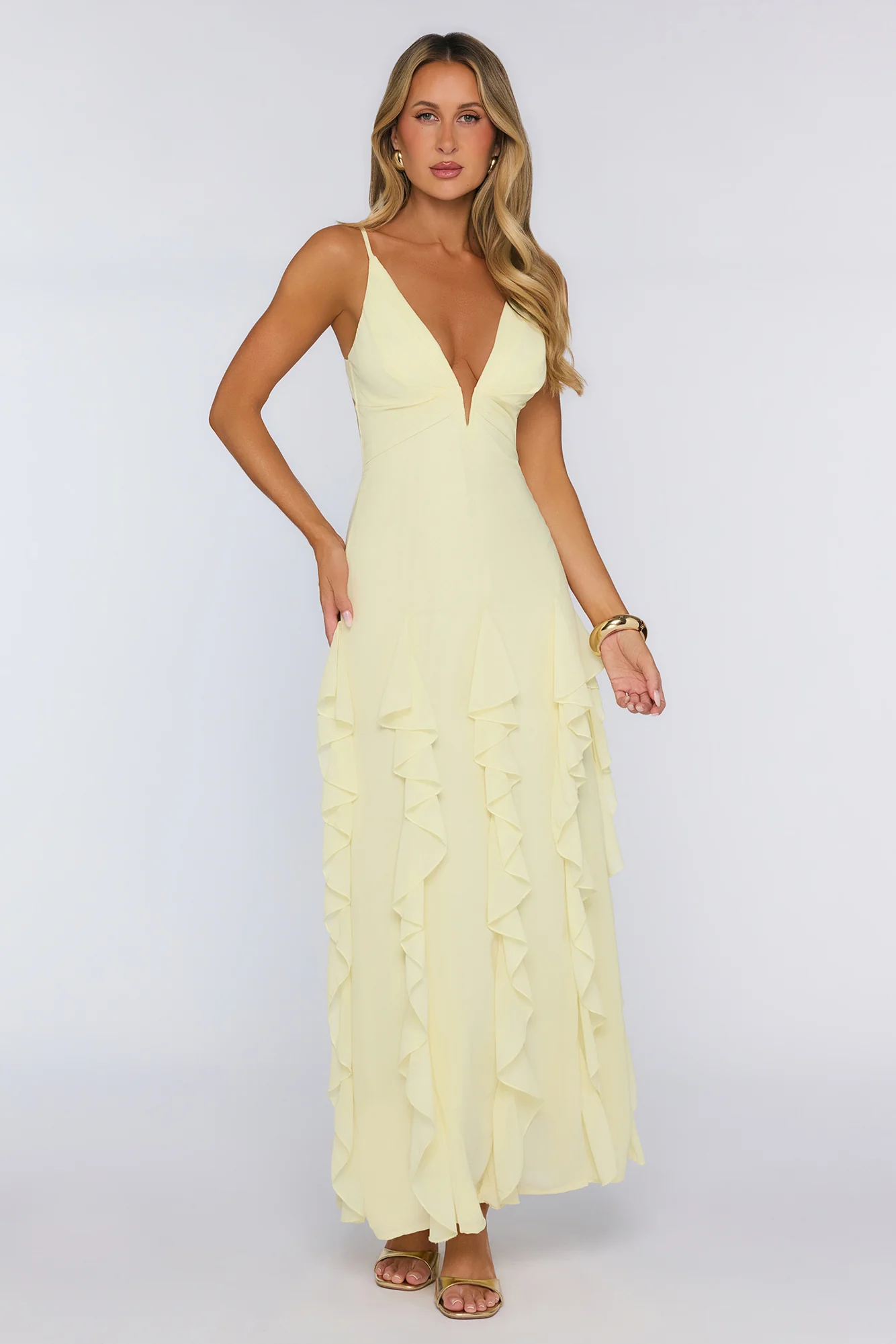 She’s Everything Maxi Dress Yellow
