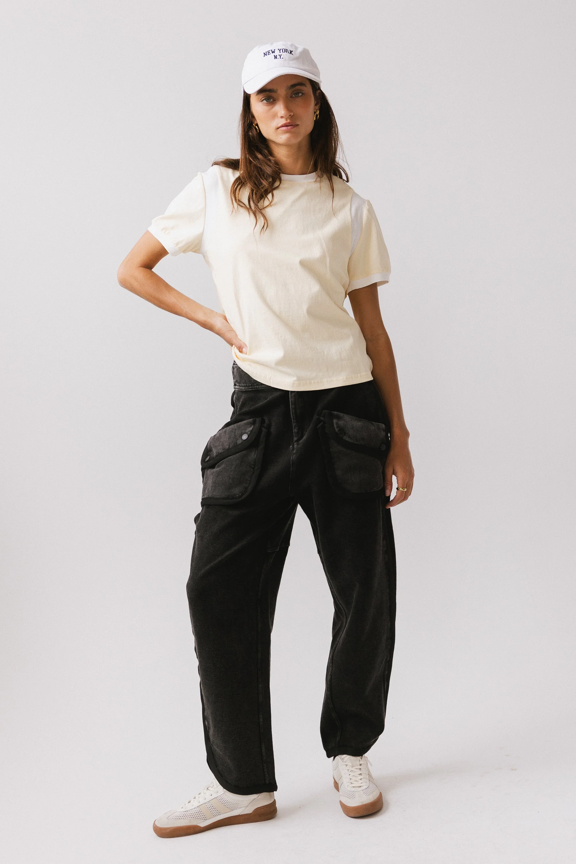 Emma Contrast Top in Yellow