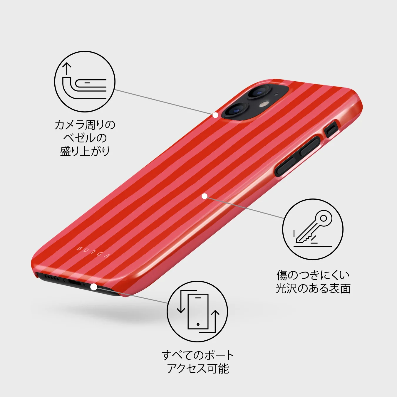 Pomegranate - iPhone 12 Mini ケース