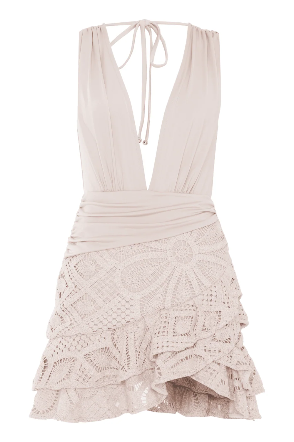 Flower Crochet Mini Dress