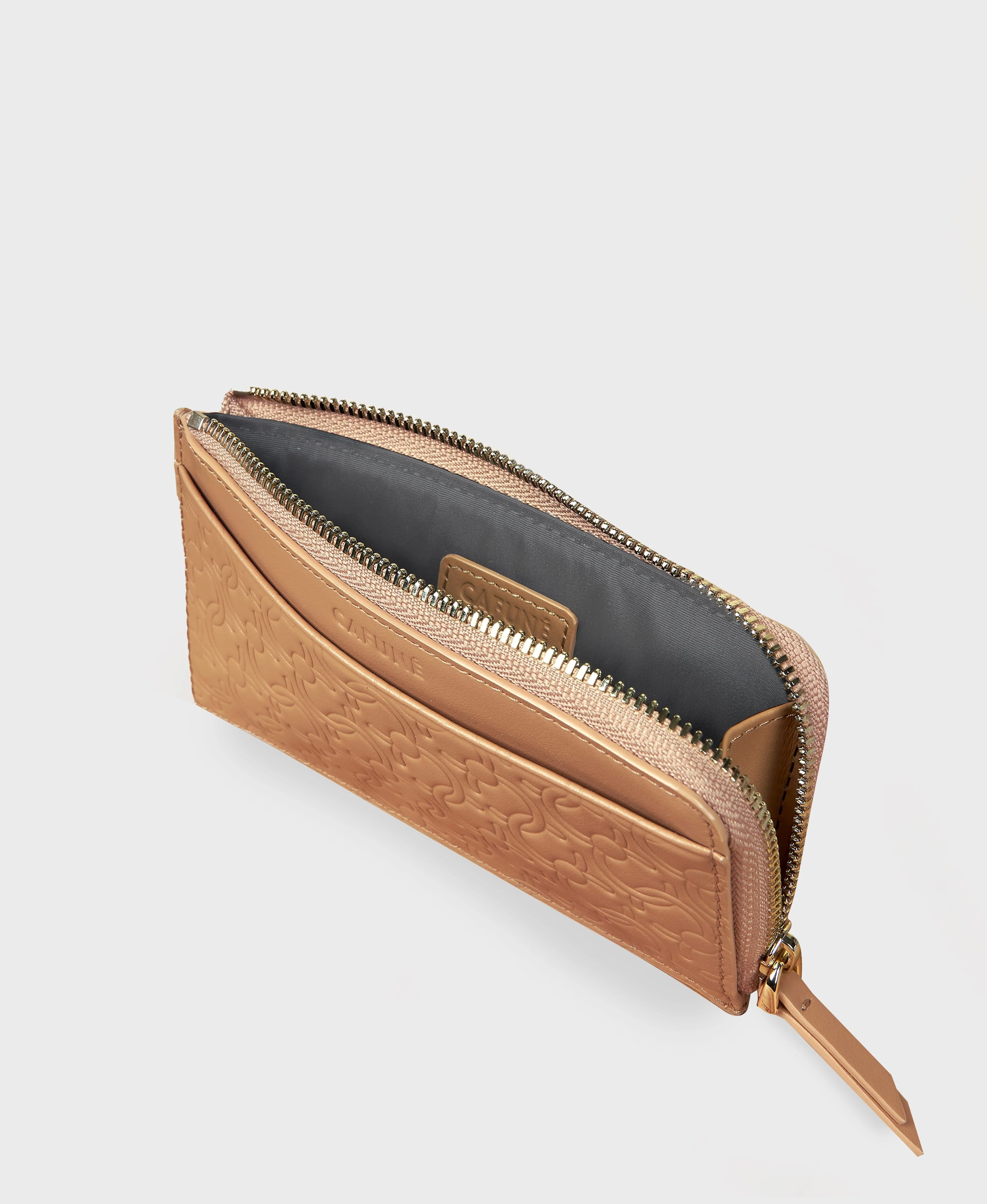 C-Lock L-Zip Cardholder - Camel