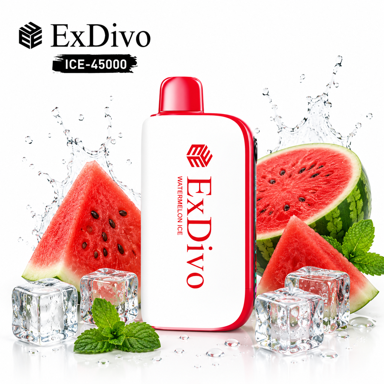 ExDivo Ice Flame Vape 45000 Puffs——WATERMELON ICE