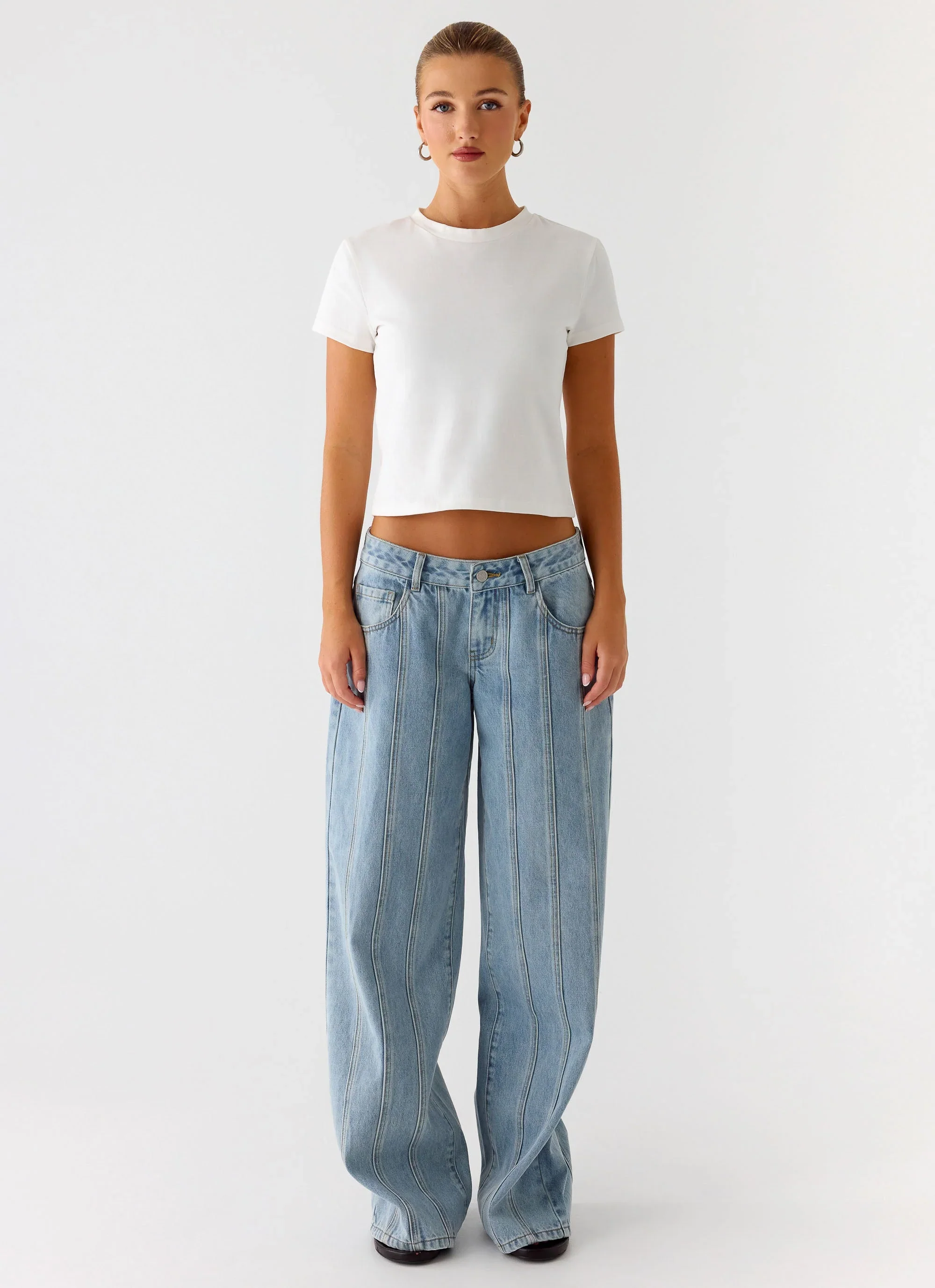 Lamont Baby Tee - White