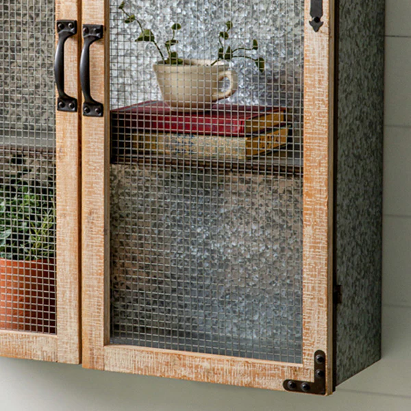 Hanging Arched Shelf with Galvanized Back