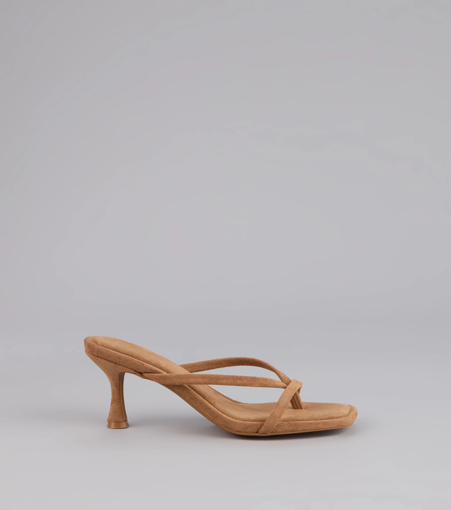 Minimal Mood Faux Suede Kitten Heels
