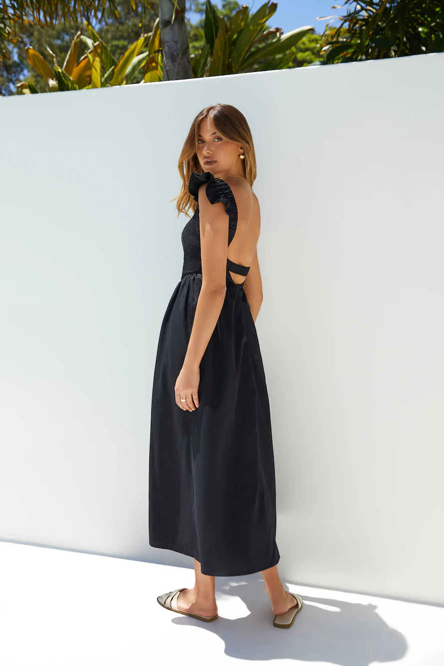 Divinity Maxi Dress Black