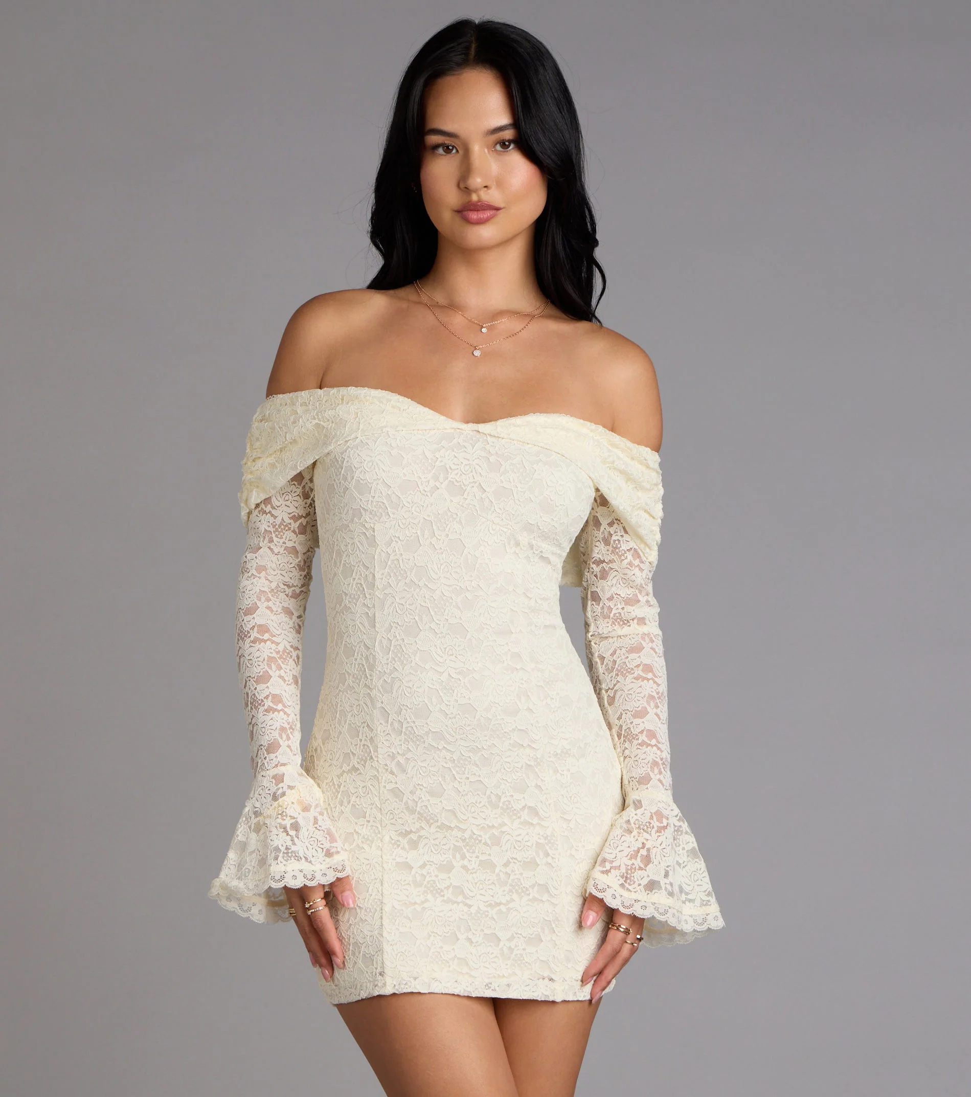 Forever Romantic Lace Mini Dress