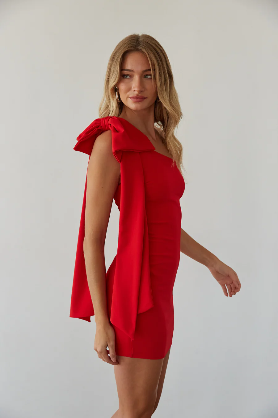 Mischa Bow Bodycon Mini Dress - luluinthesky