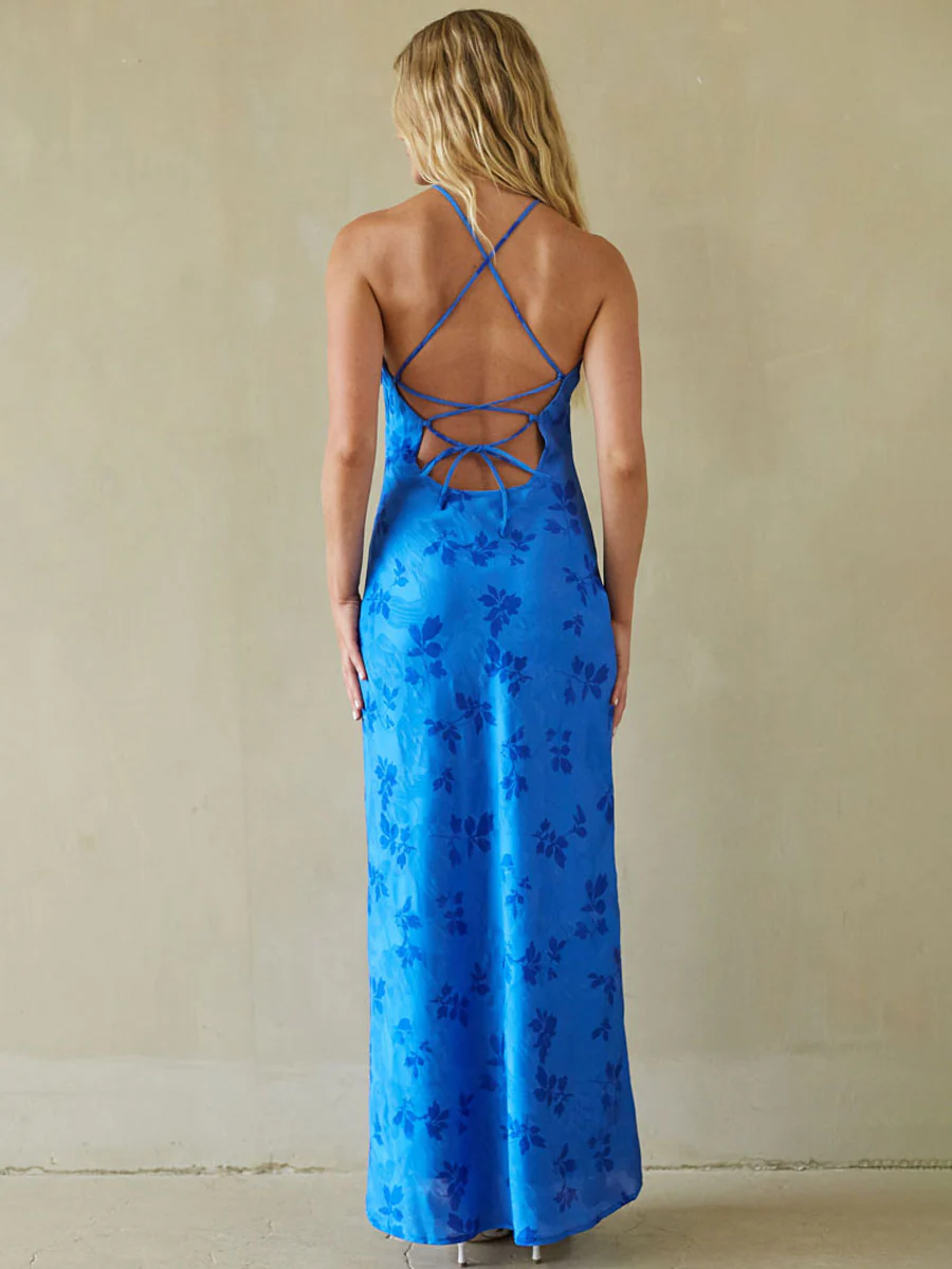 Eliana Open Back Maxi Dress
