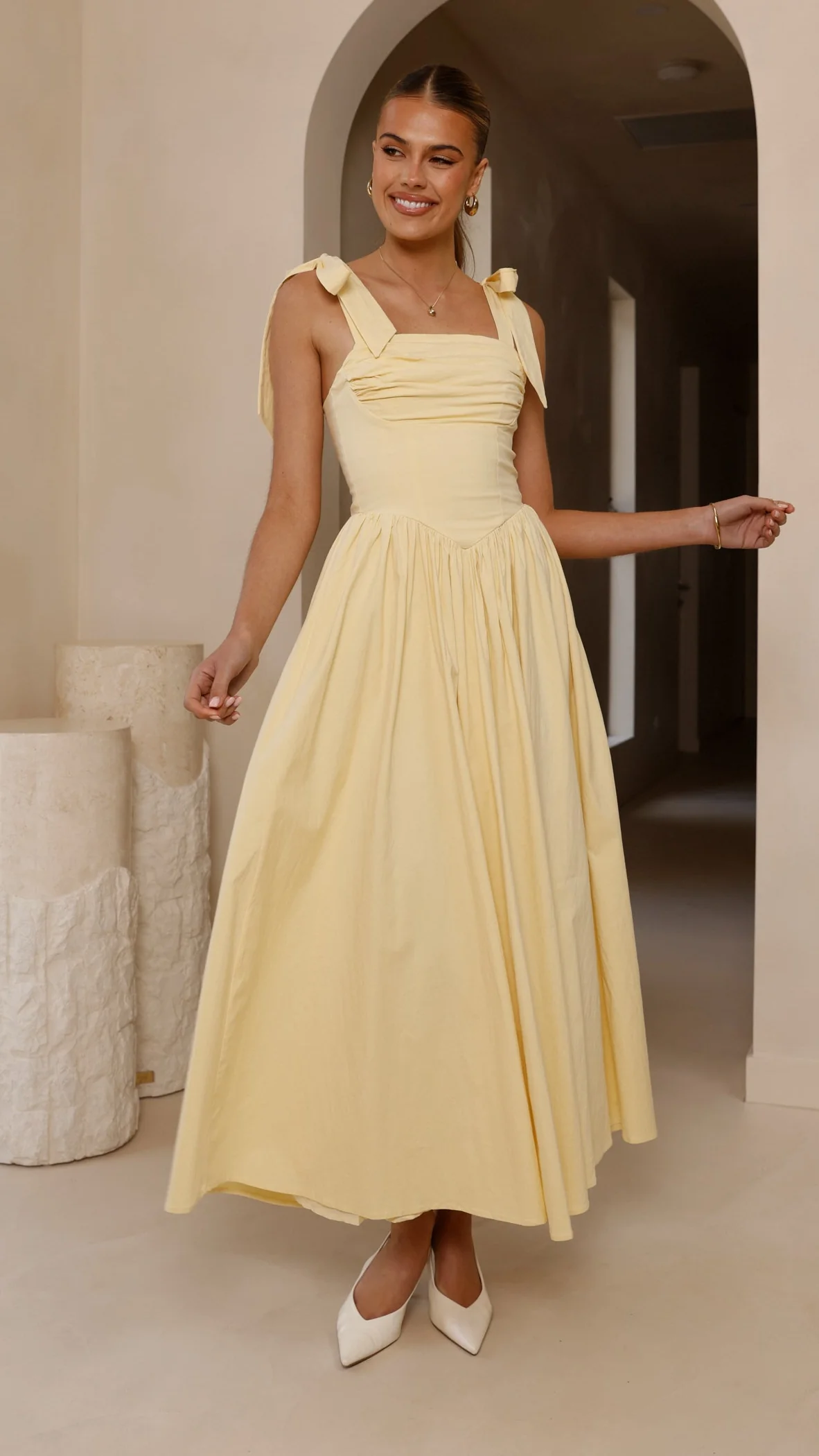 Haisley Maxi Dress - Yellow - luluinthesky