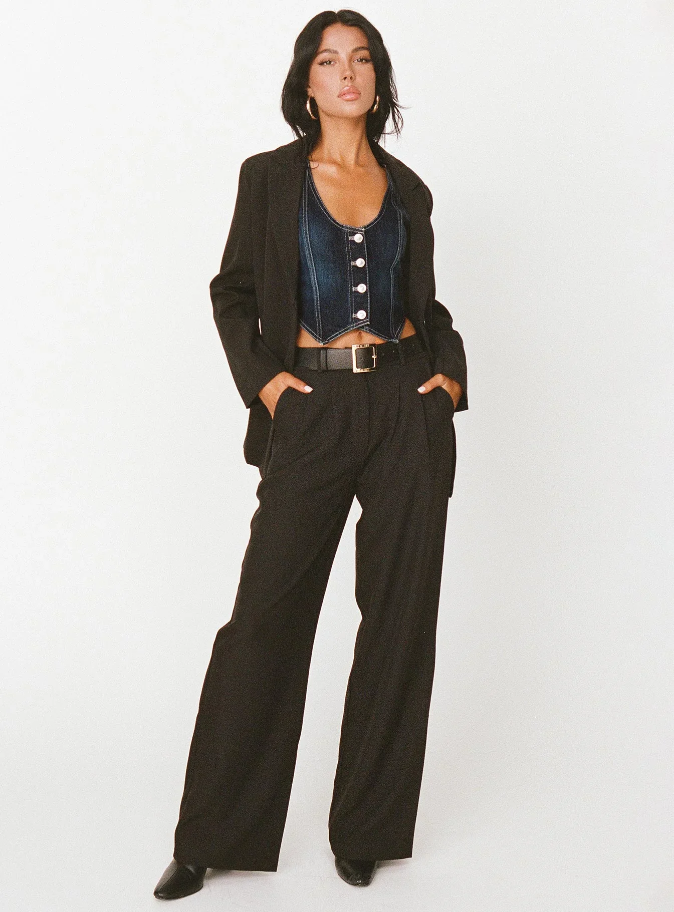 Archer Black Tailored Pants – Lower Impact Sustainable Essential