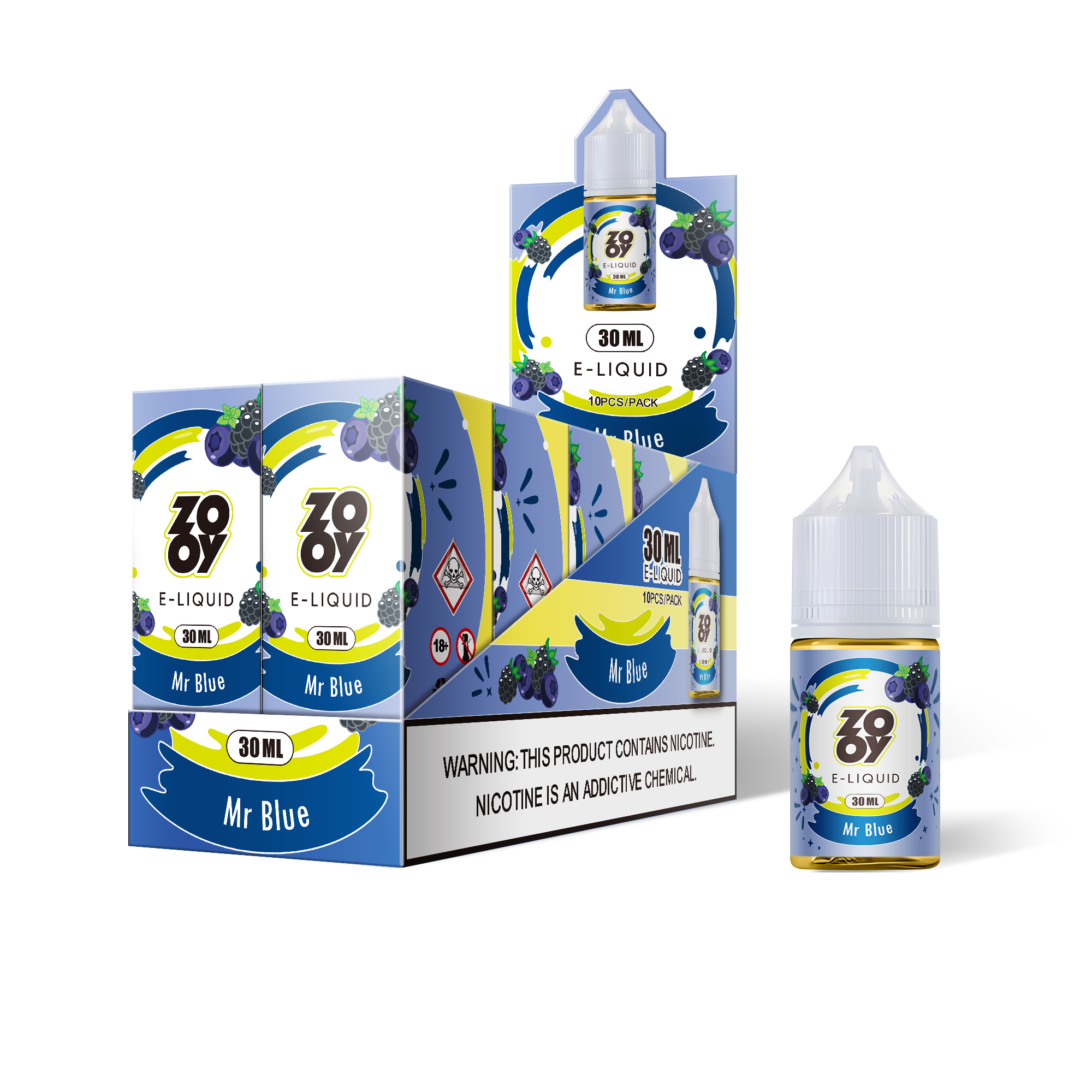 ZOOY 30ML E-Liquid/1 BOX(10 PCS)