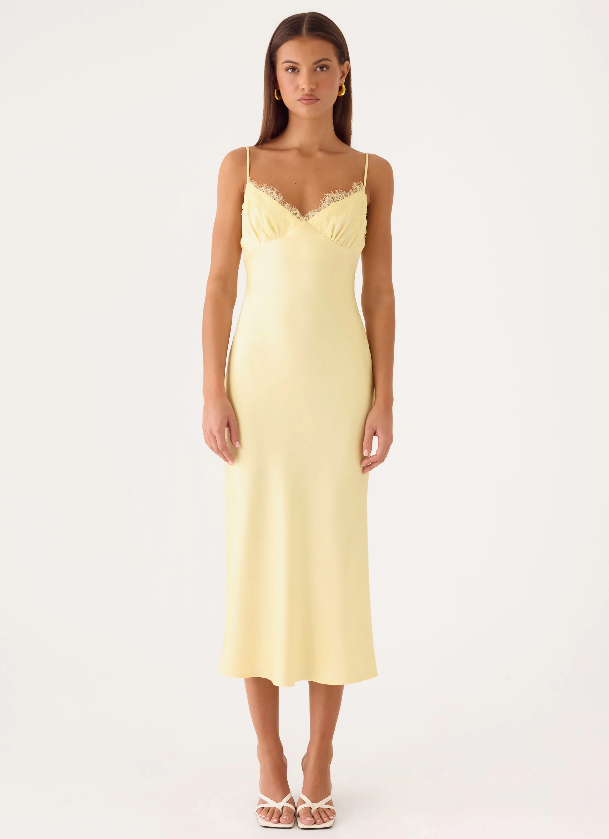 Lisette Midi Dress - Yellow