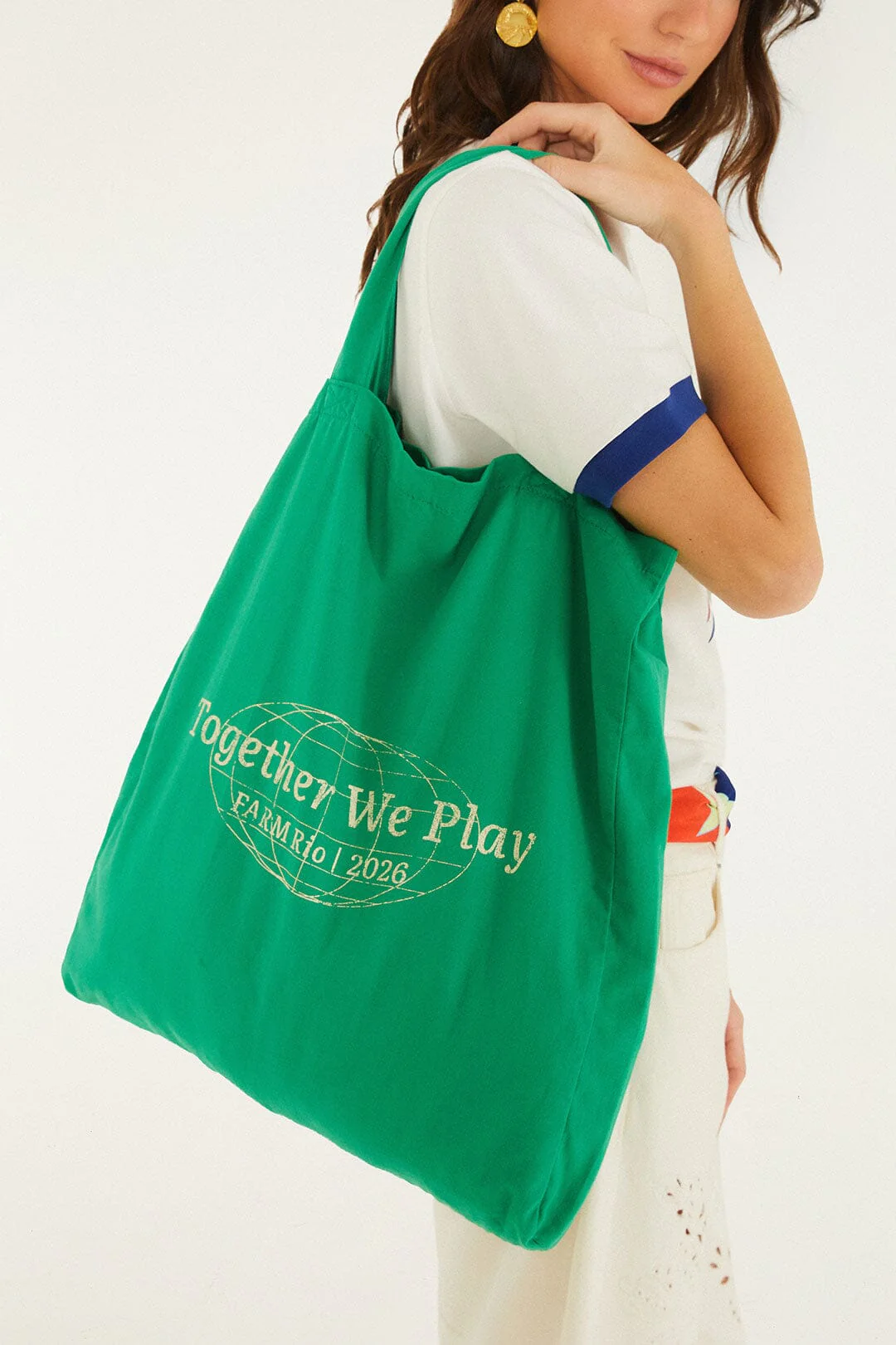 Green Together We Play Tote Bag