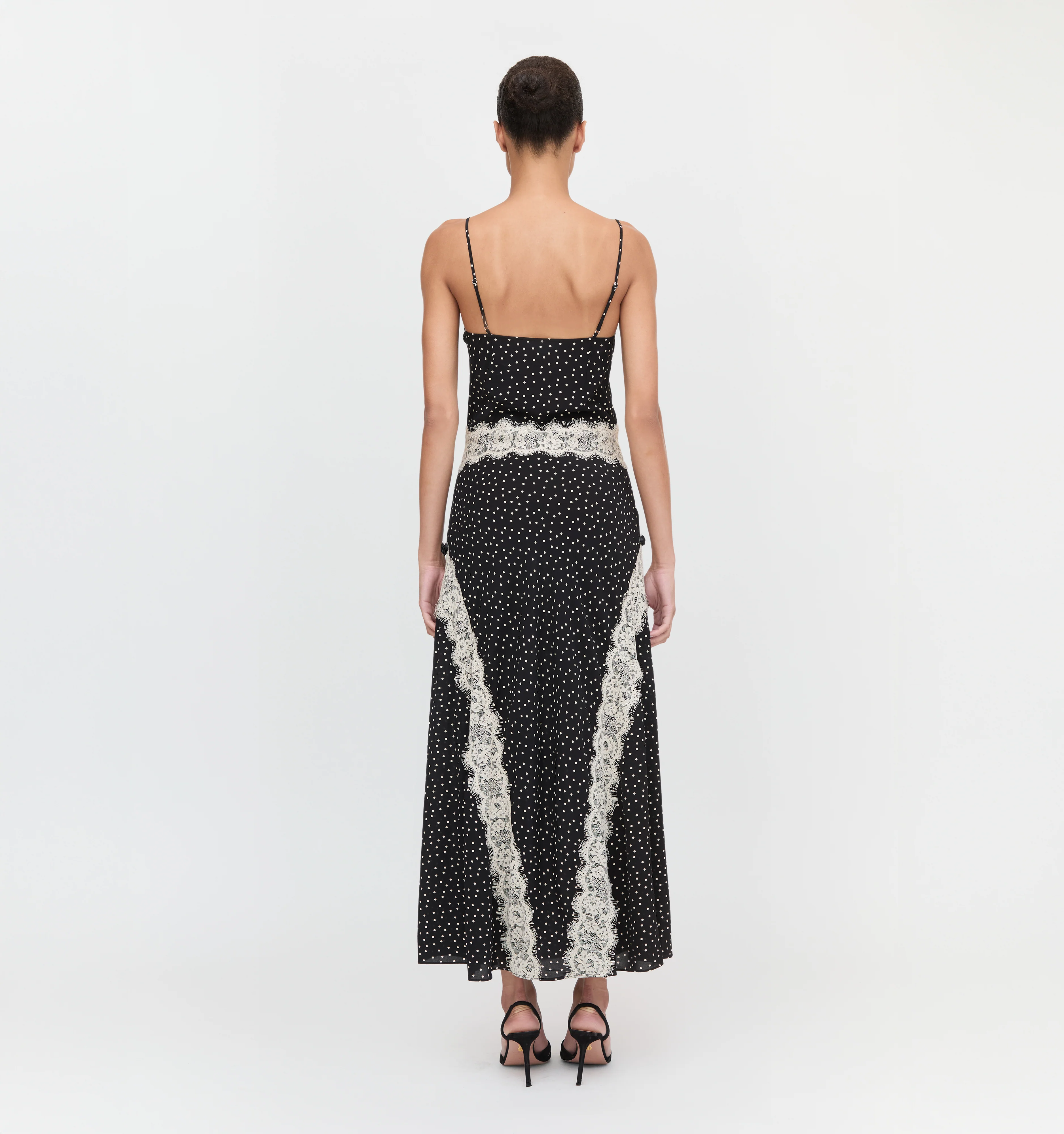 The Francesca Dress - Black Polka Dot