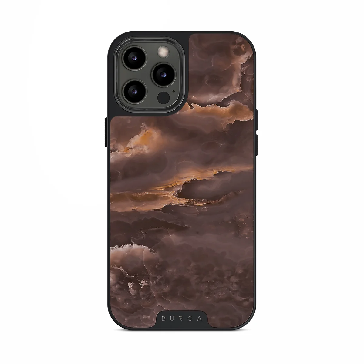 Fire Wood - Brown Marble iPhone 12 Pro ケース