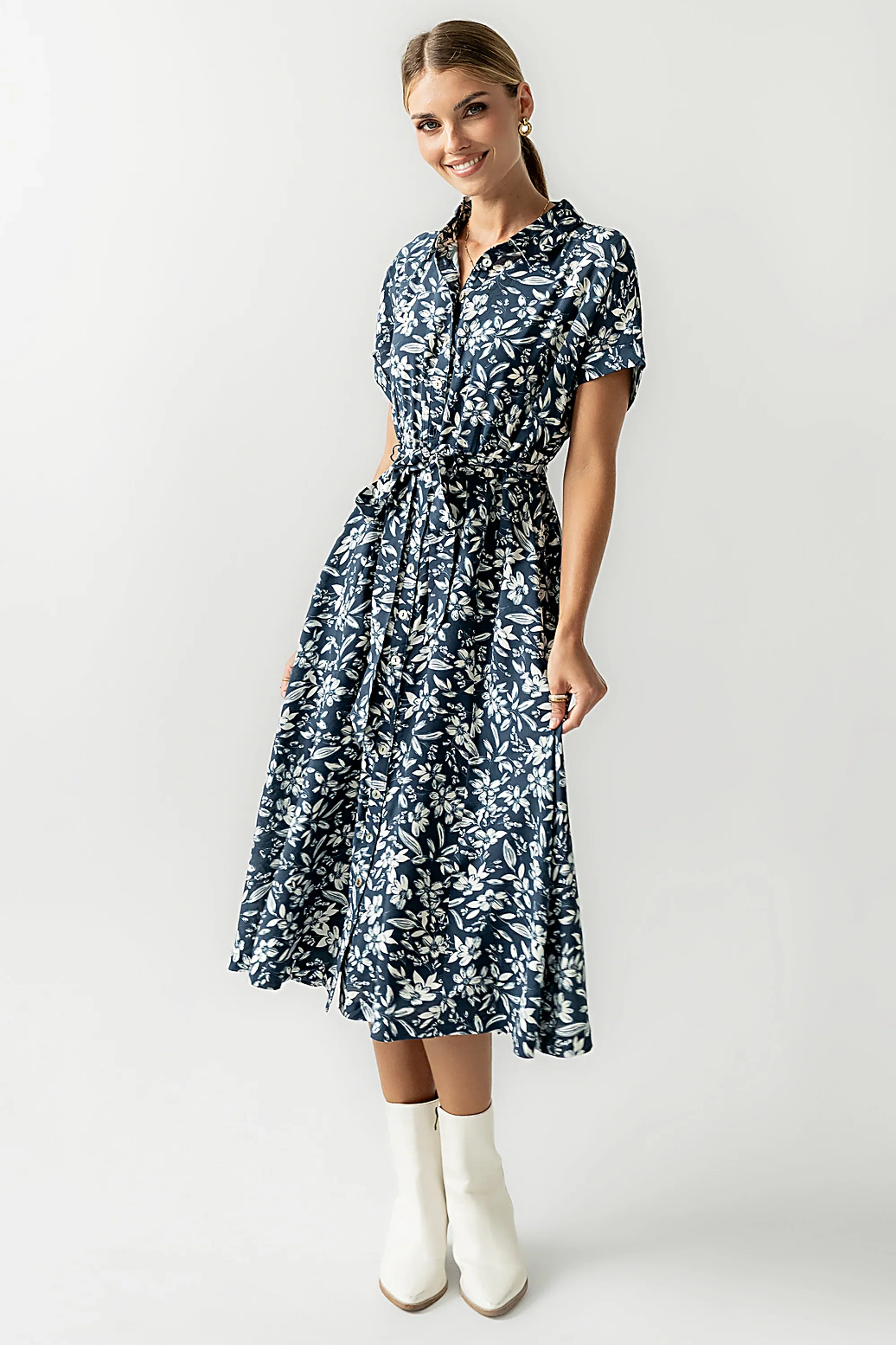 Zeke Floral Midi Dress