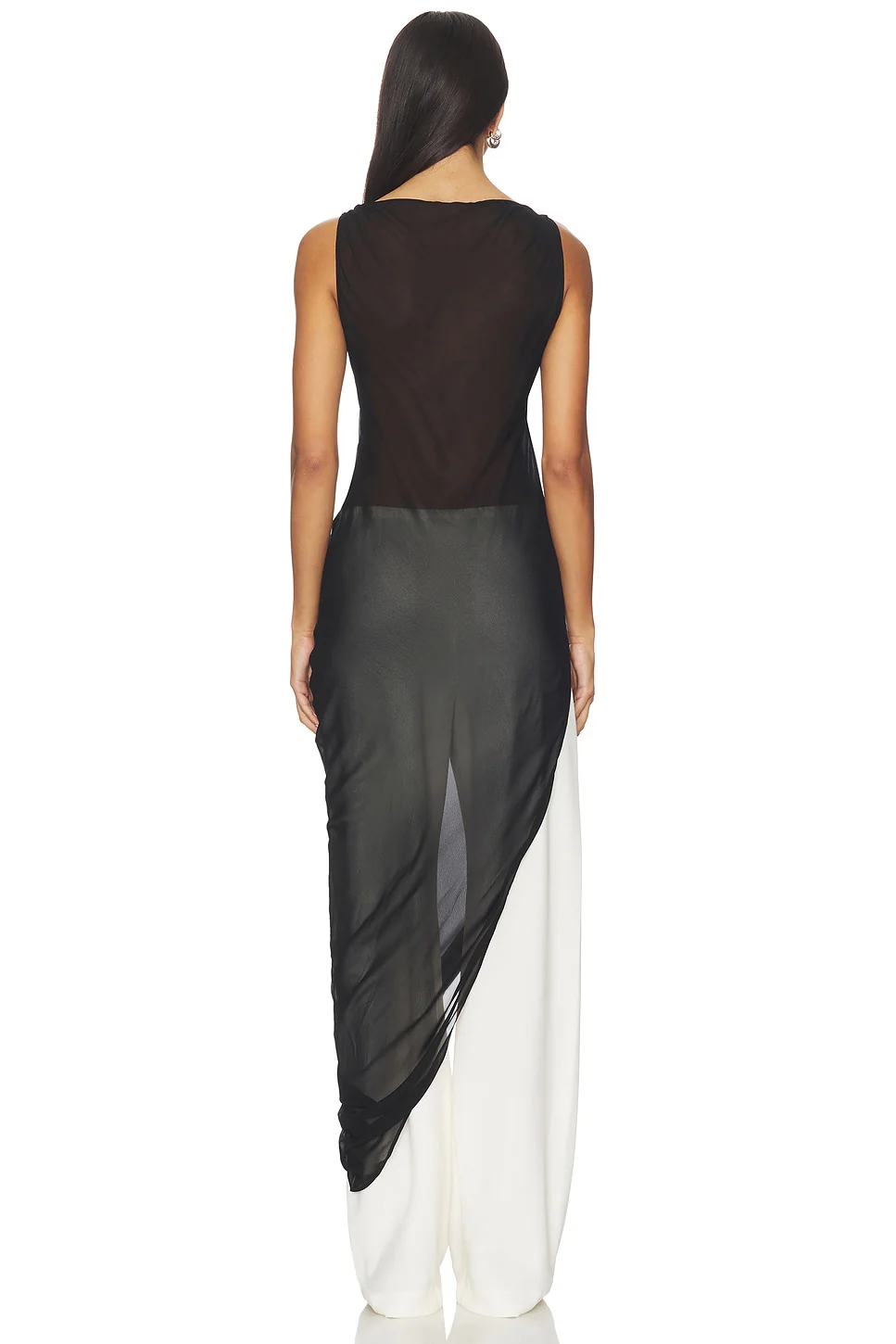 Via Asym Maxi Dress