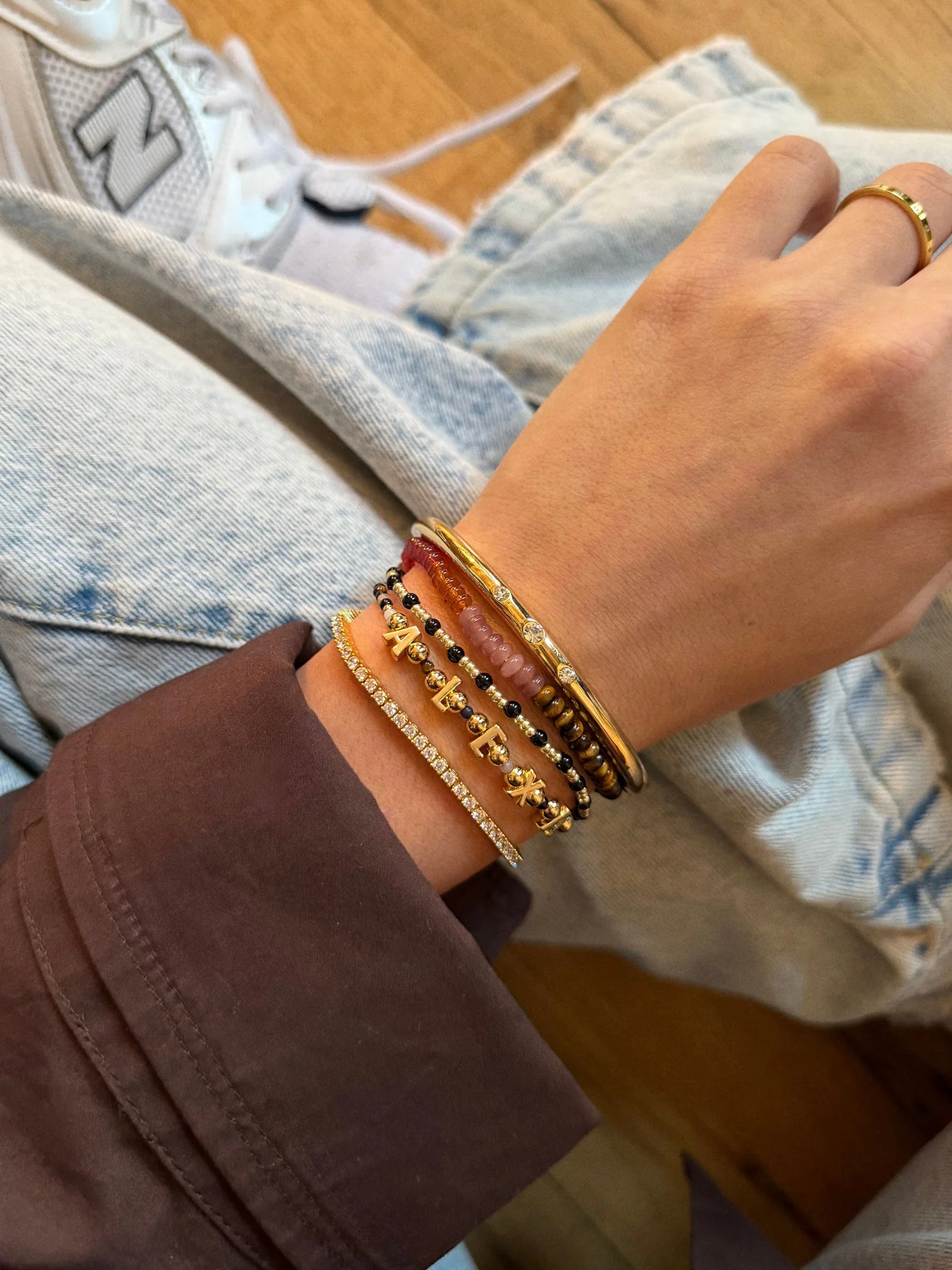 Rowan Semi-Precious Custom Layered Bracelet - Bali