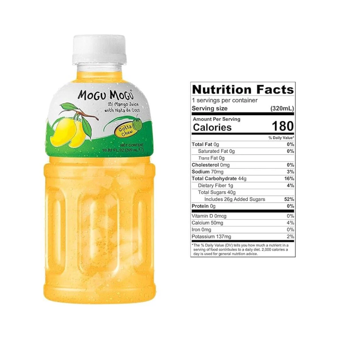 Mogu Mogu Mango Juice Drink (320mL)