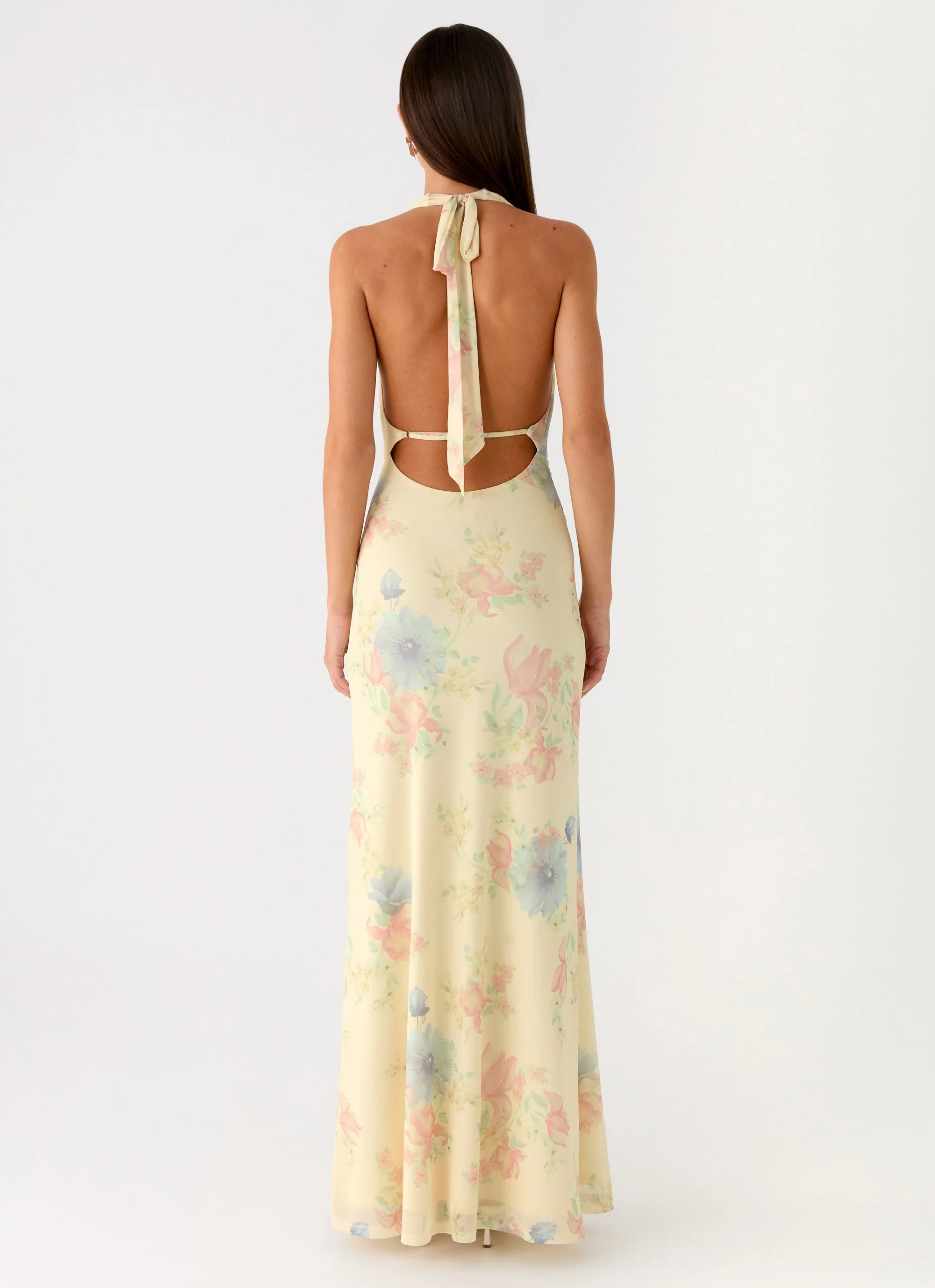 Tedder Halter Maxi Dress - Spring Meadow