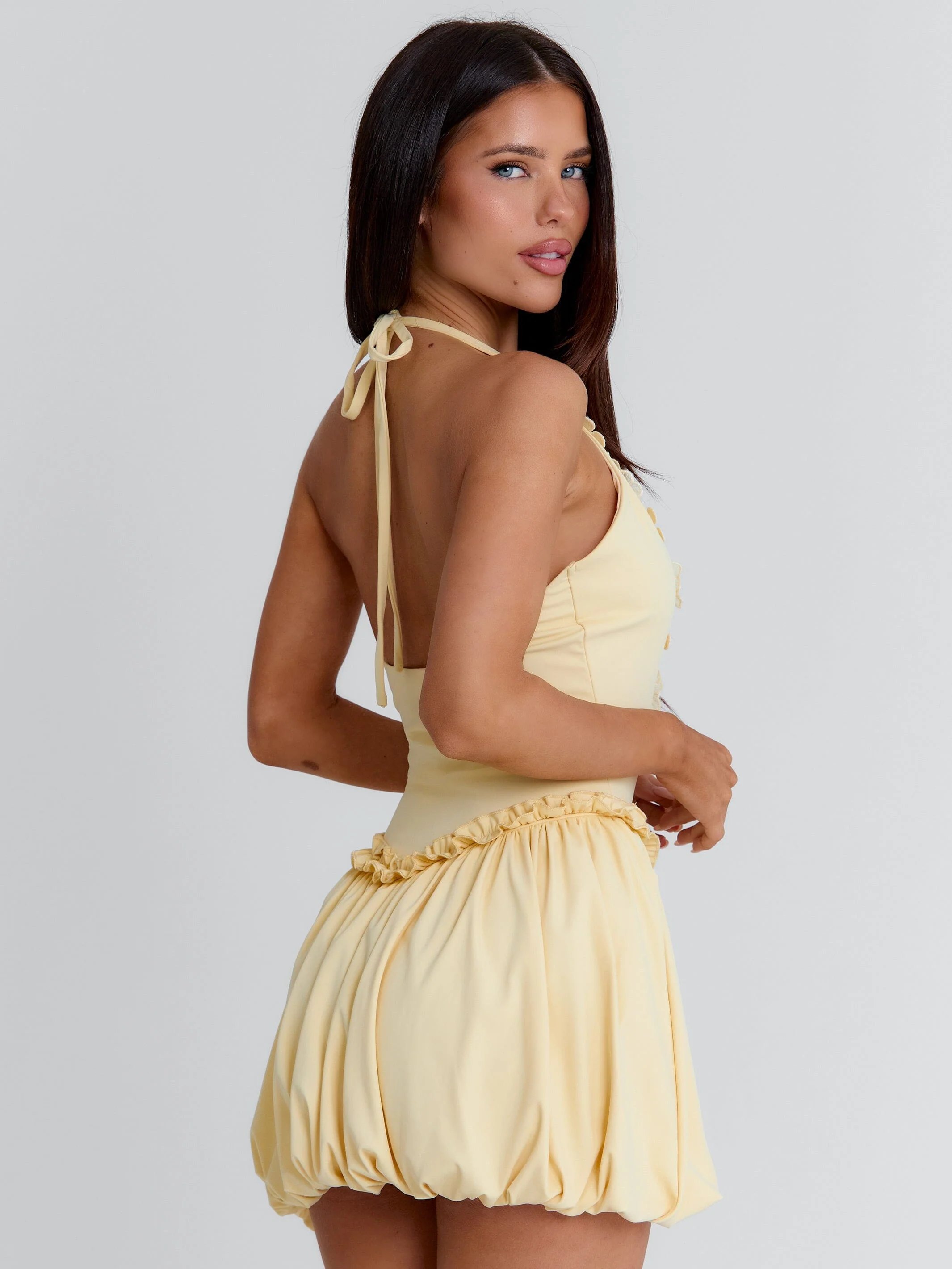 Paislee Mini Dress Yellow