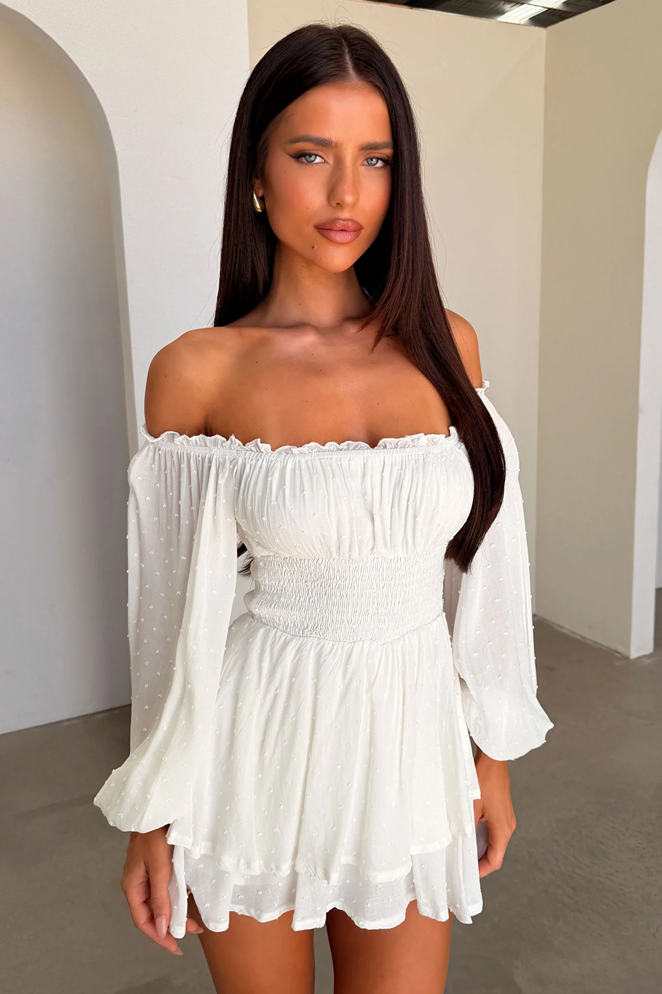 Ahoy Playsuit - White