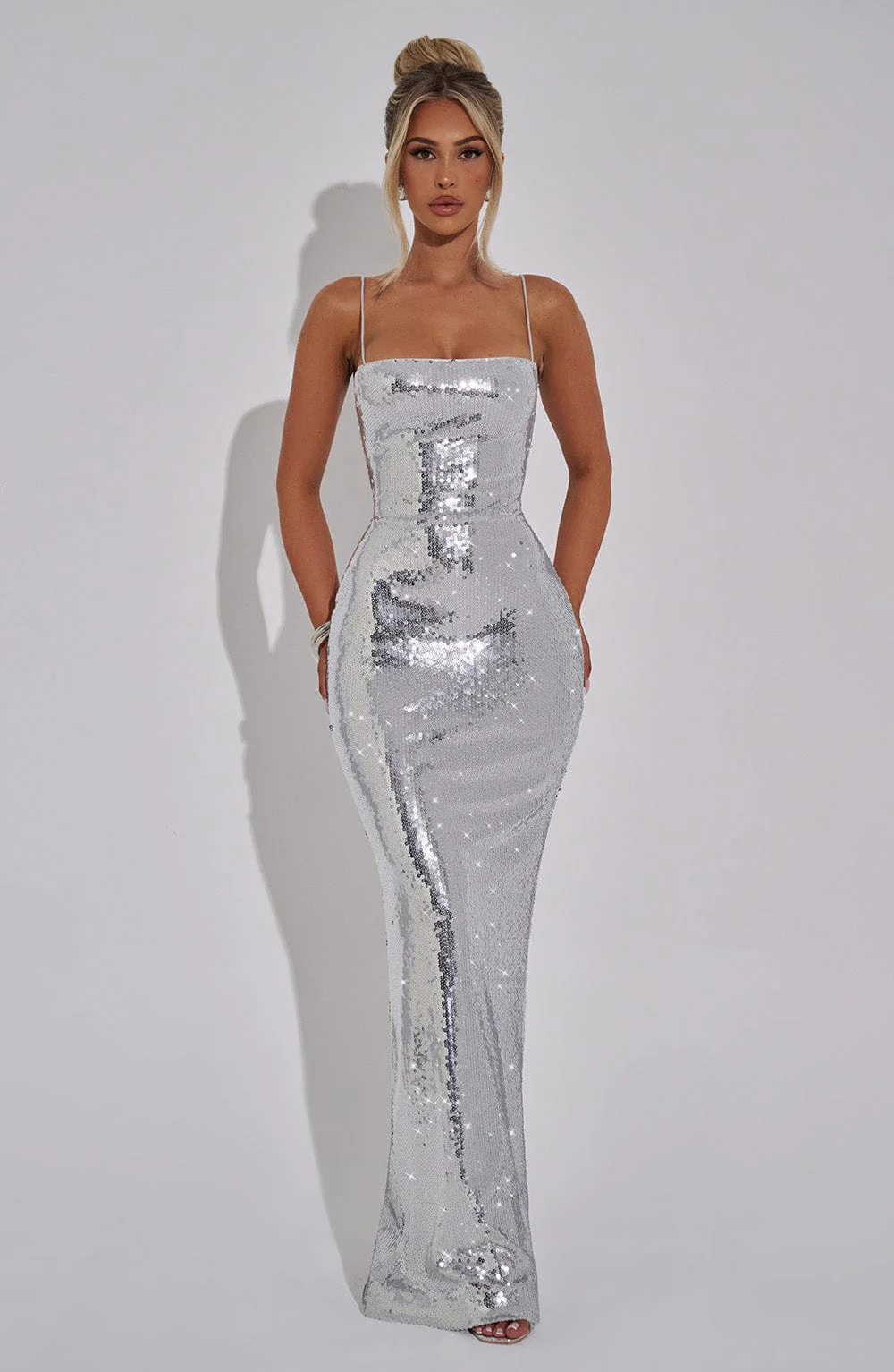 Atari Maxi Dress - Silver