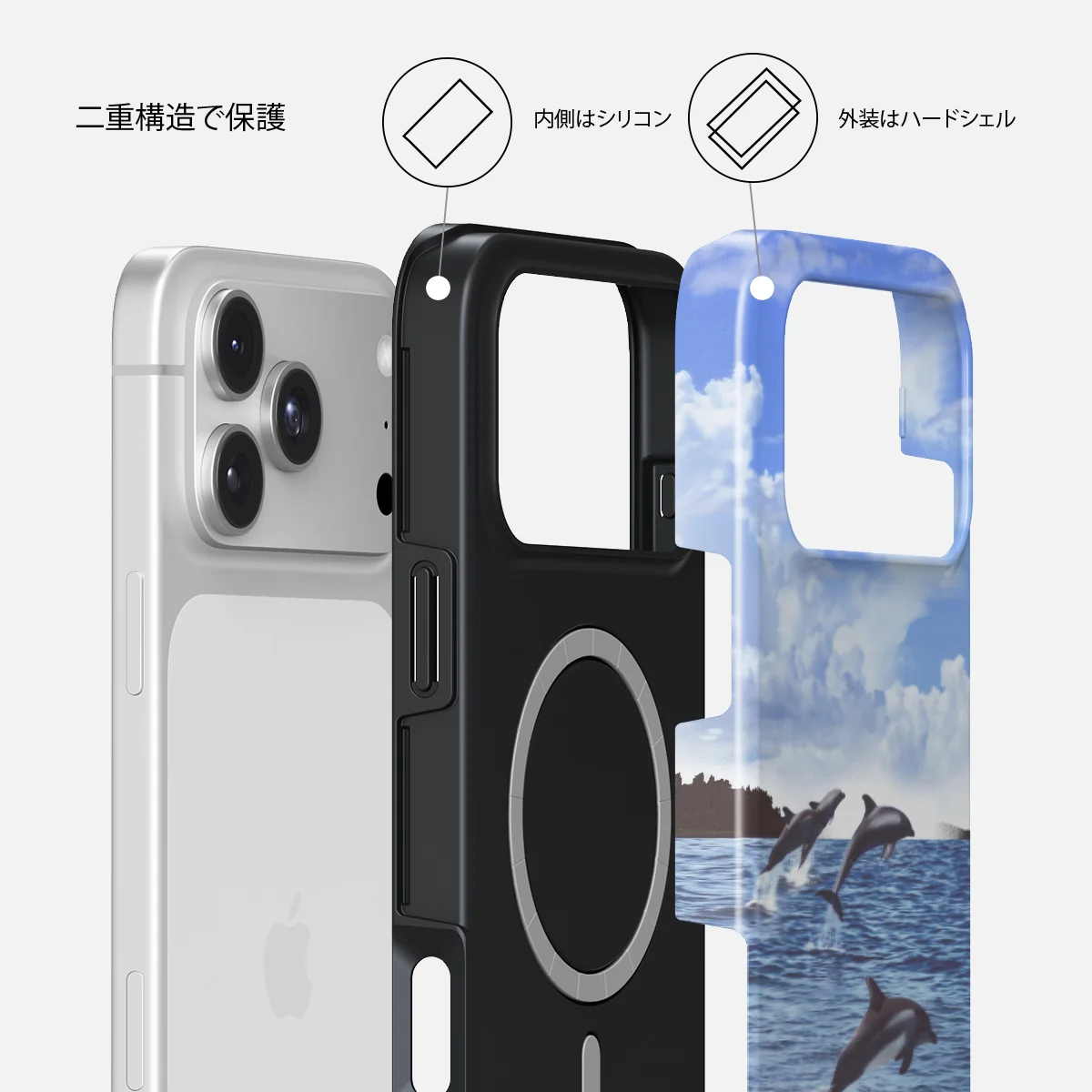 Retro Splash - iPhone 18 Pro ケース