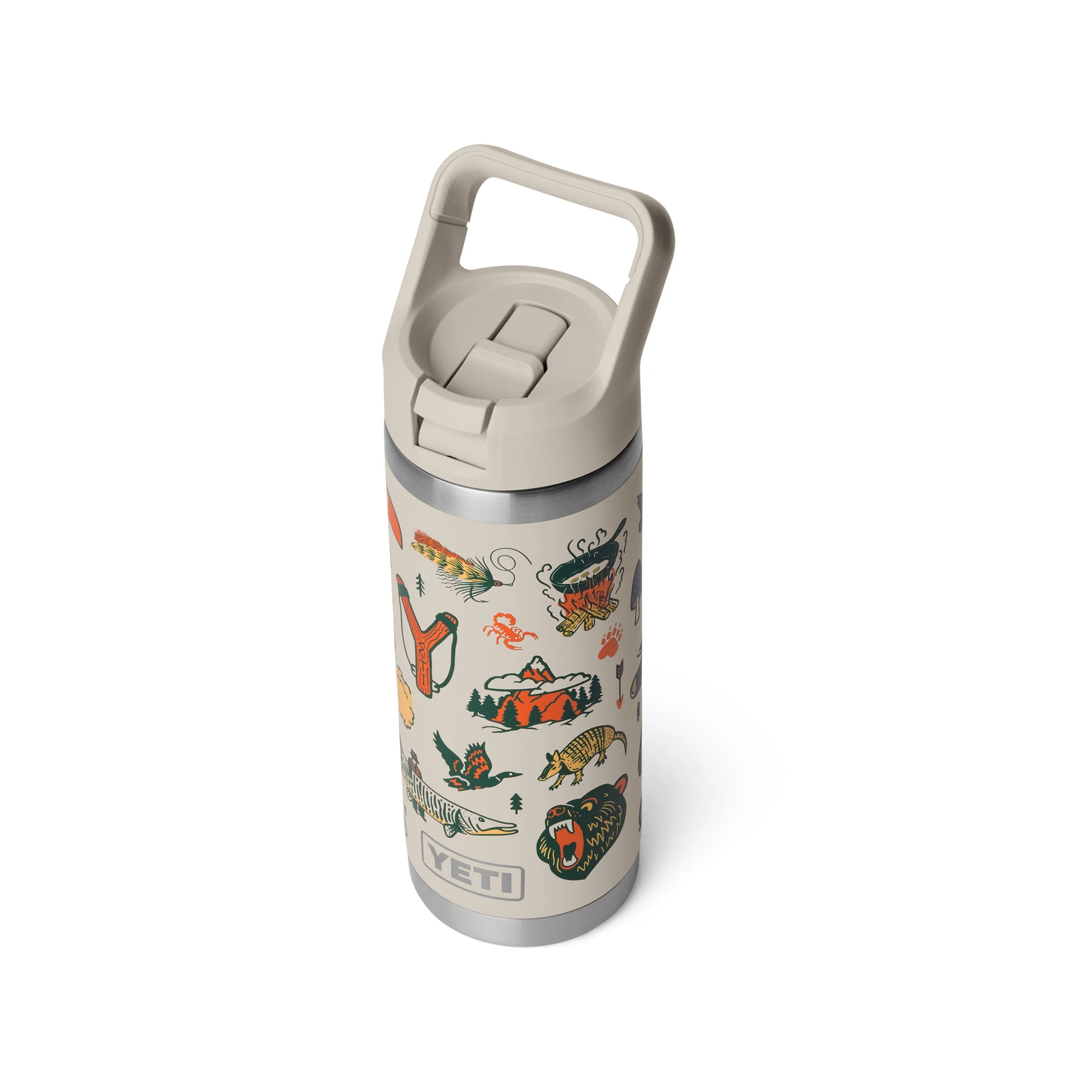 YETI Cape Summer Camp Rambler 18oz Straw Bottle - luluinthesky