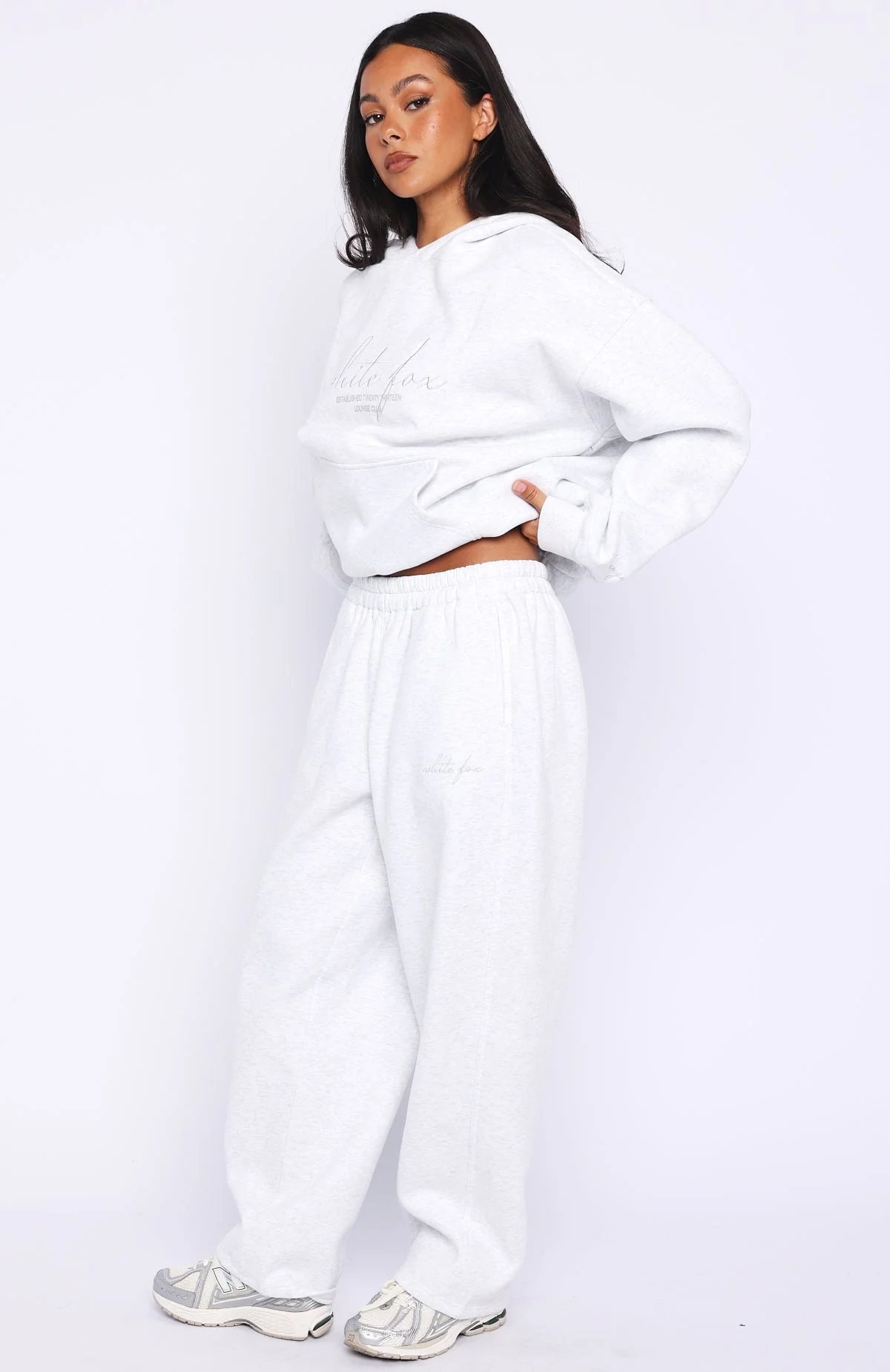 Know What You Want Barrel Leg Sweatpants Grey Marle