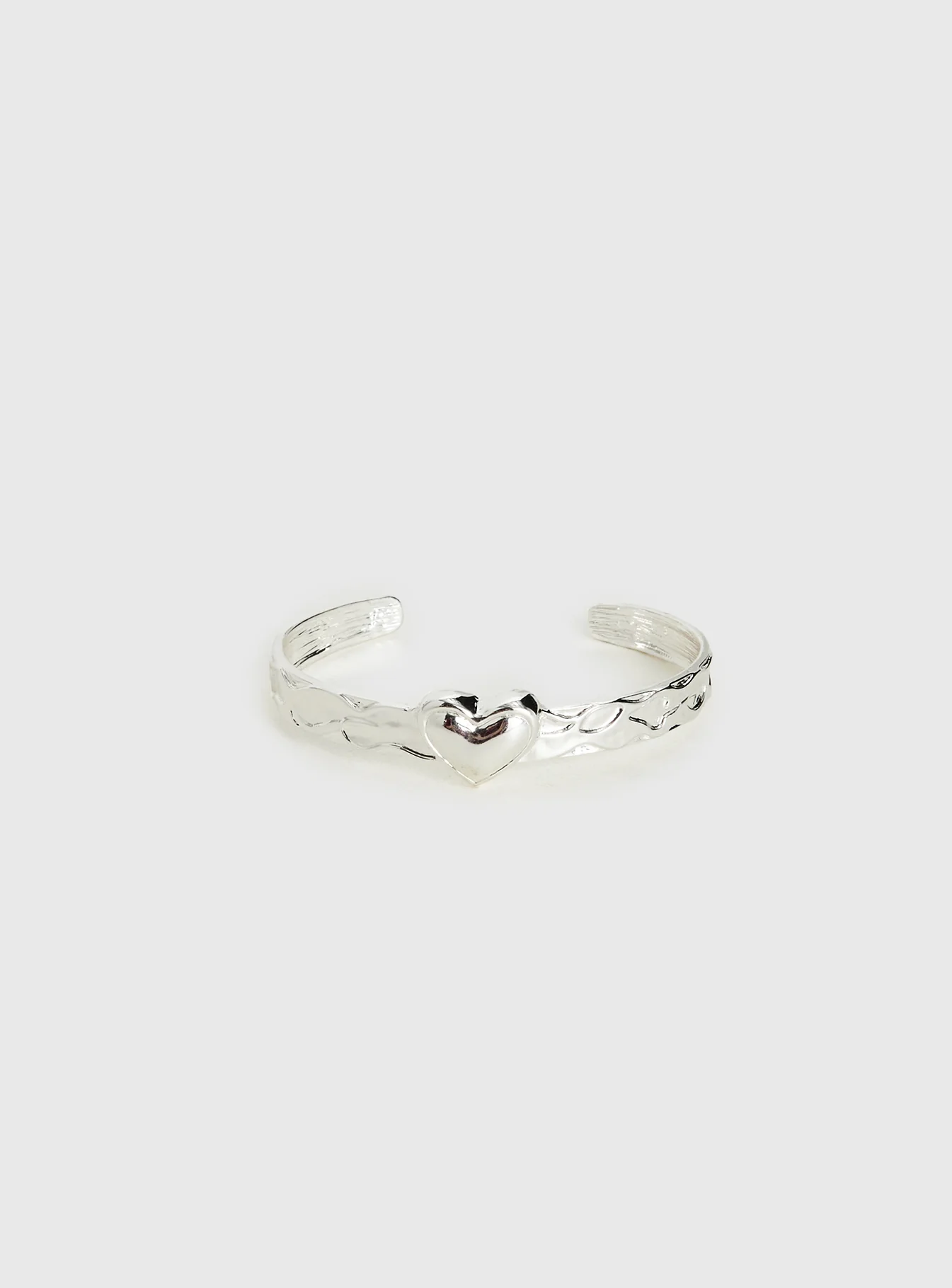 Romma Heart Cuff Silver