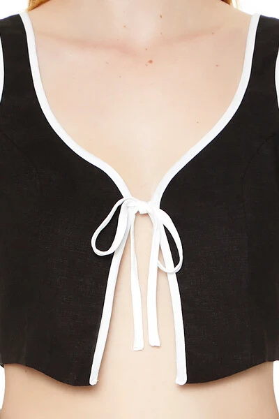 Tie-Front Crop Top